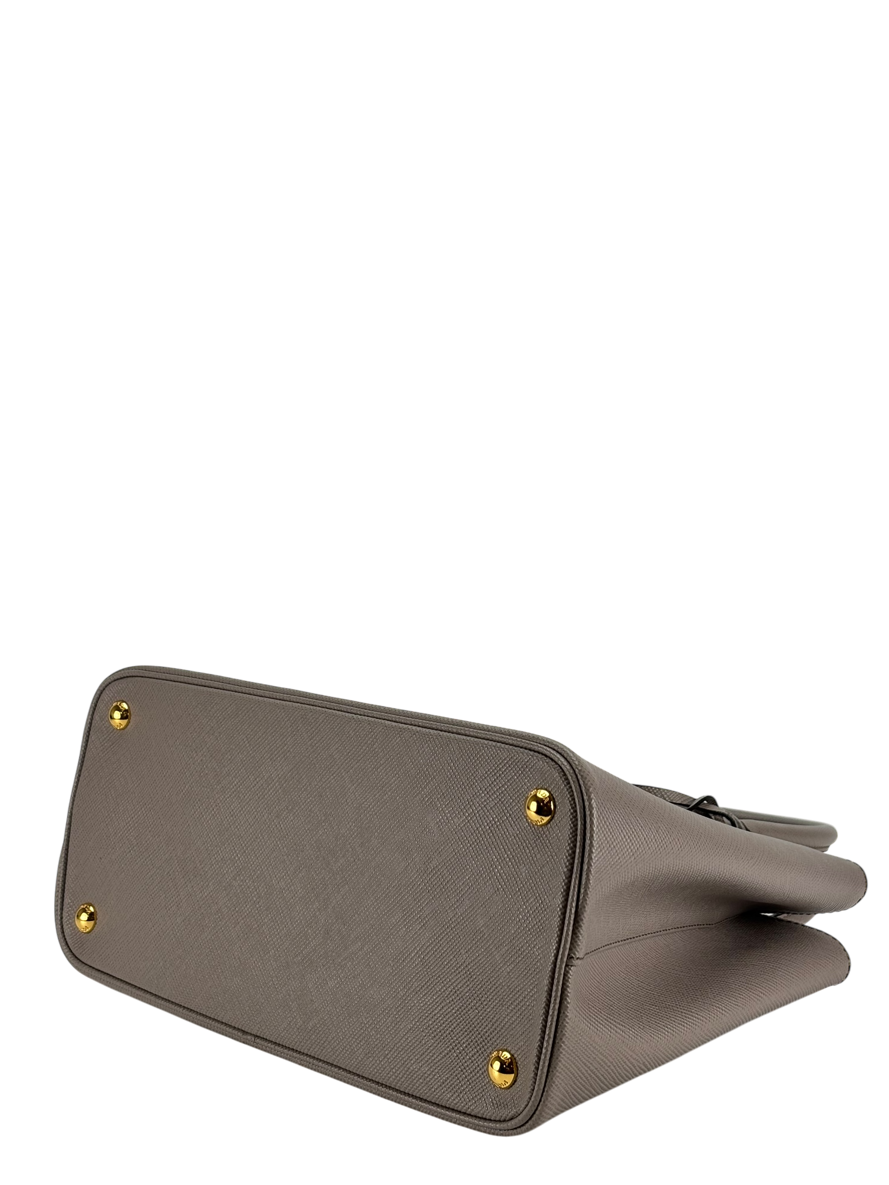 PRADA - Grey Galleria Medium Saffiano Leather Handbag 