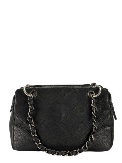 CHANEL - Wild Stitch Caviar Skin Chain Shoulder Bag