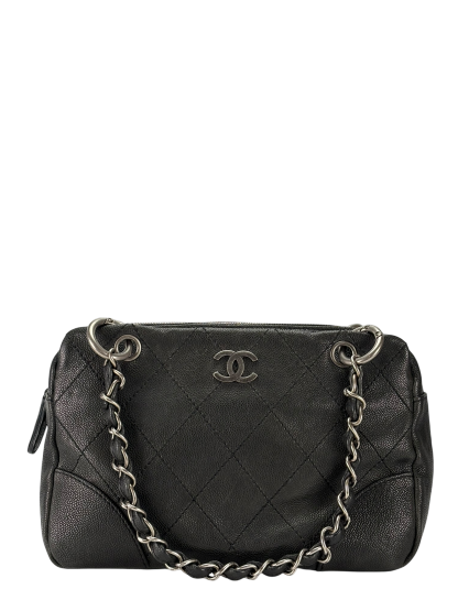 CHANEL - Wild Stitch Caviar Skin Chain Shoulder Bag