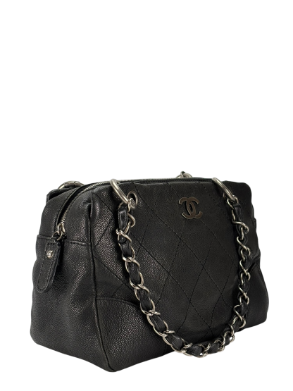 CHANEL - Wild Stitch Caviar Skin Chain Shoulder Bag