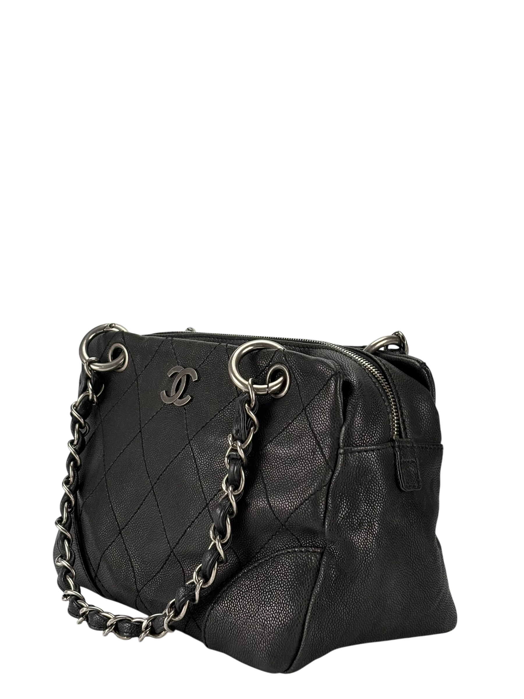 CHANEL - Wild Stitch Caviar Skin Chain Shoulder Bag