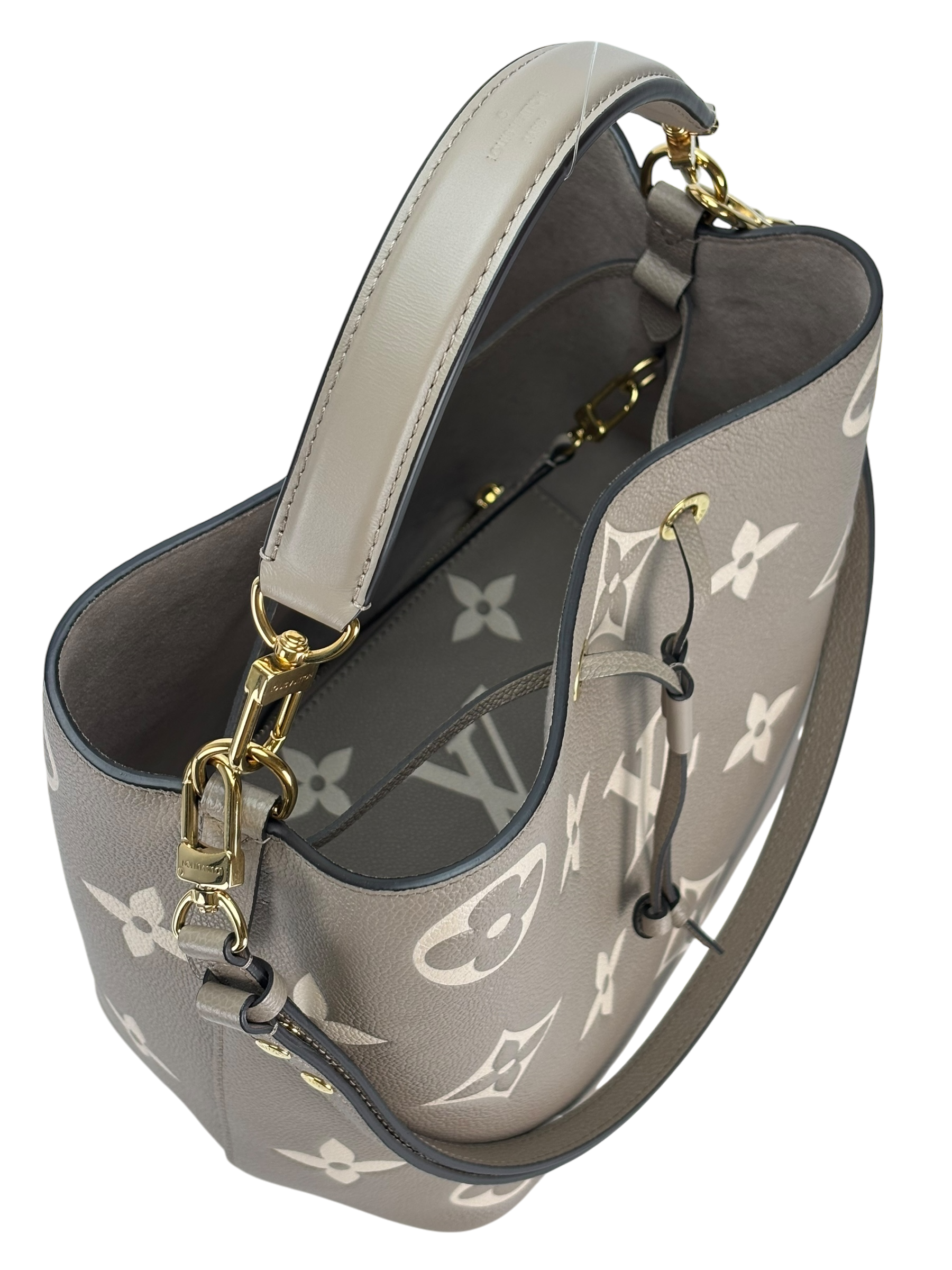 LOUIS VUITTON - Tourterelle Creme Neo Noe MM Bucket Bag M45555