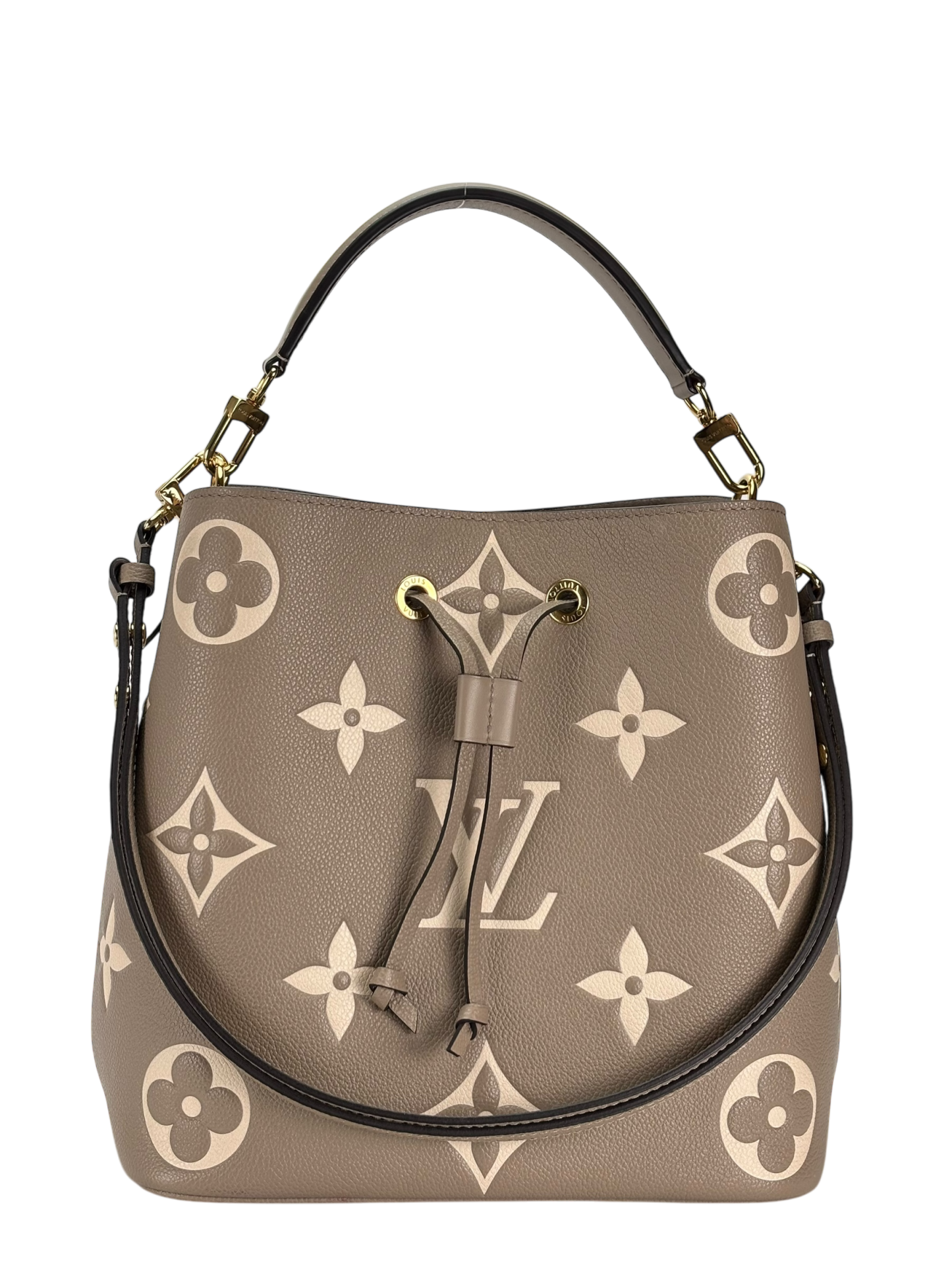LOUIS VUITTON - Tourterelle Creme Neo Noe MM Bucket Bag M45555