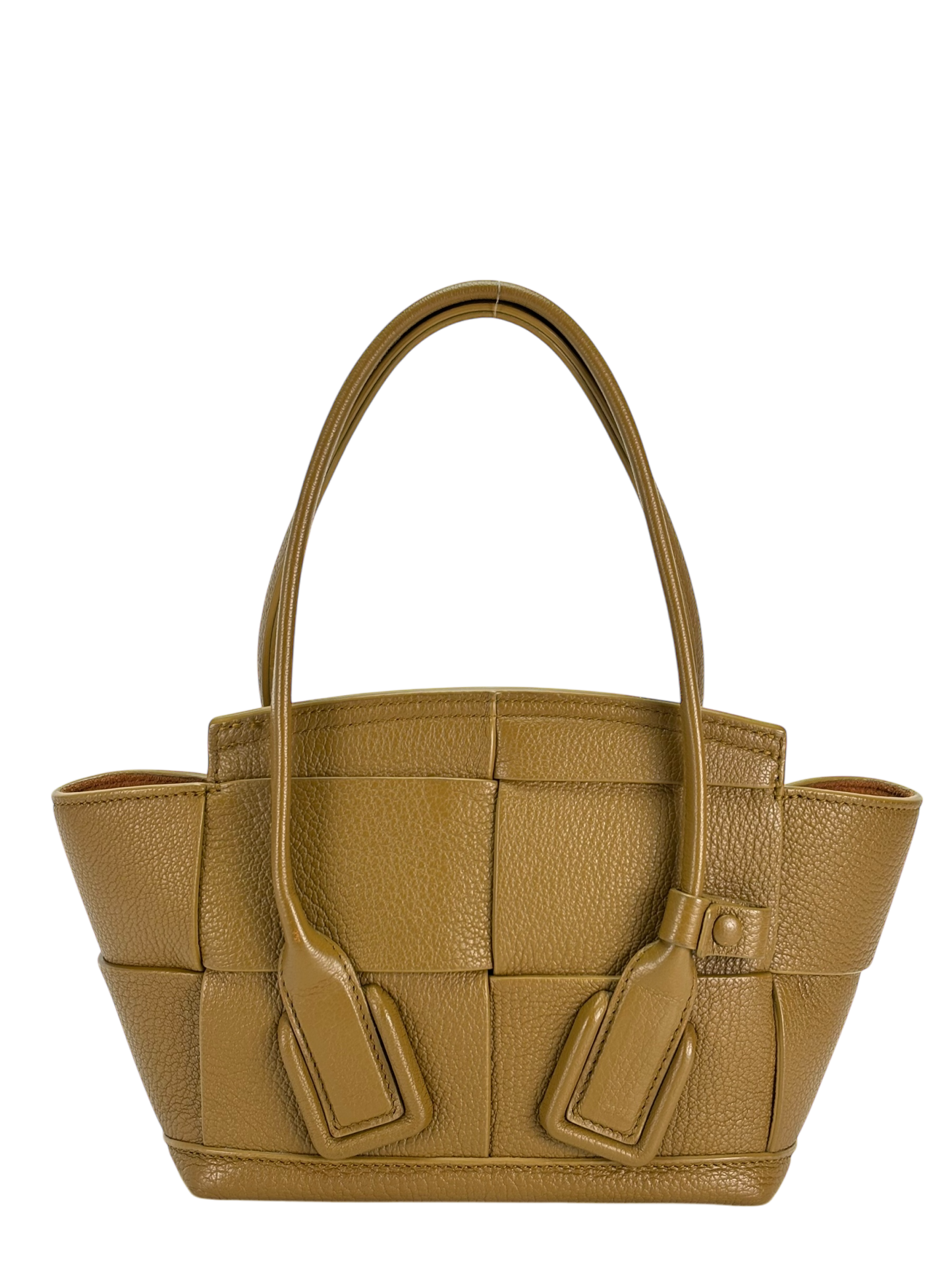 BOTTEGA VENETA - Beige Maxi Intrecciato Mini Arco 2Way Tote Shoulder Bag
