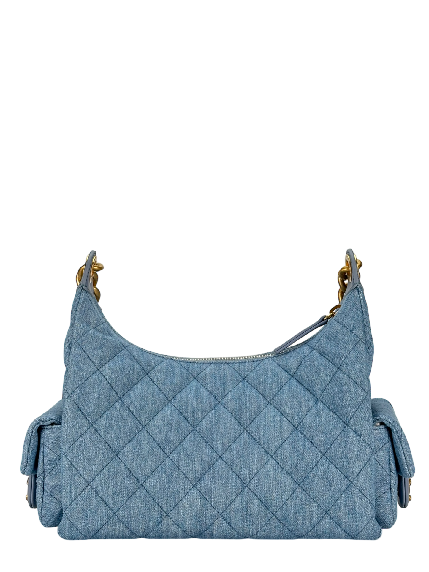 CHANEL - 25C Light Denim Hobo Shoulder Bag