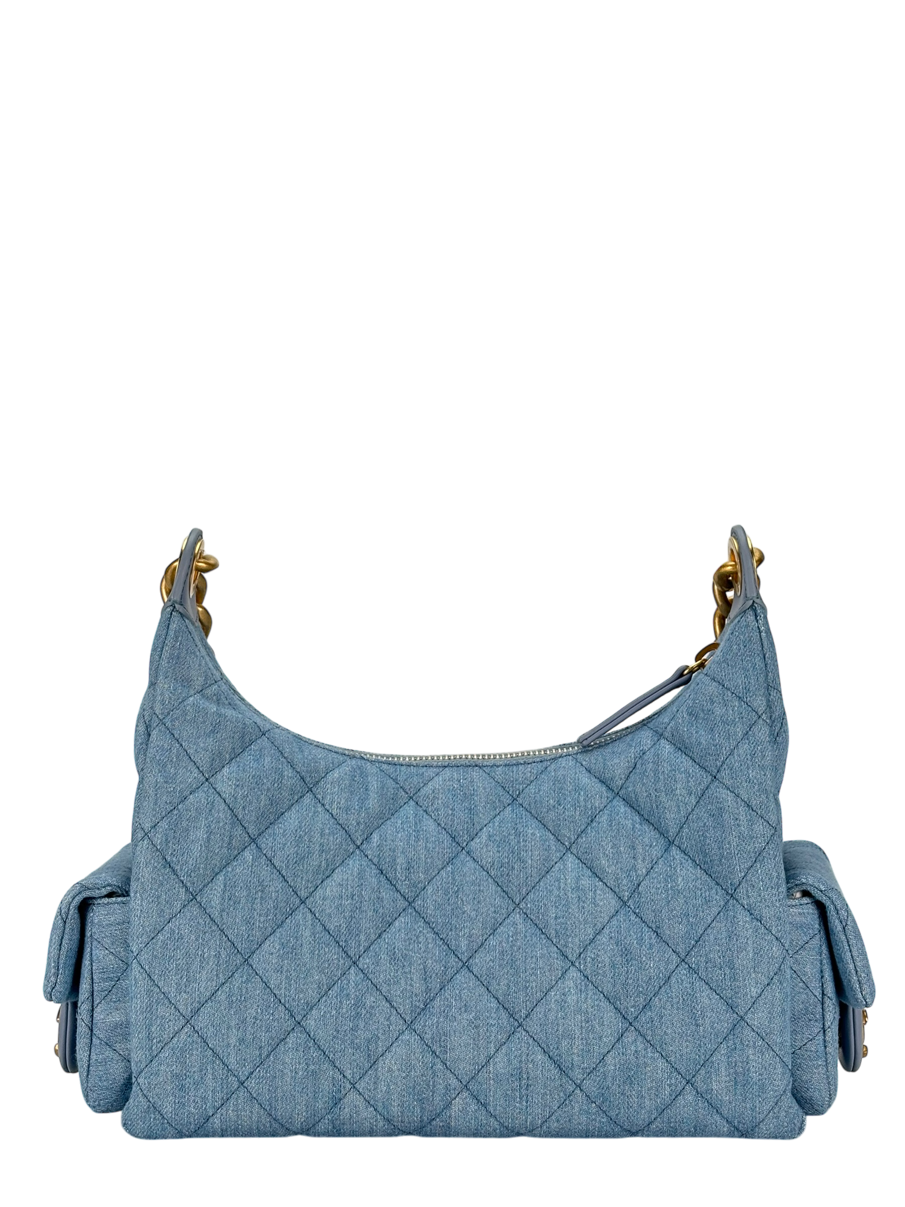 CHANEL - 25C Light Denim Hobo Shoulder Bag