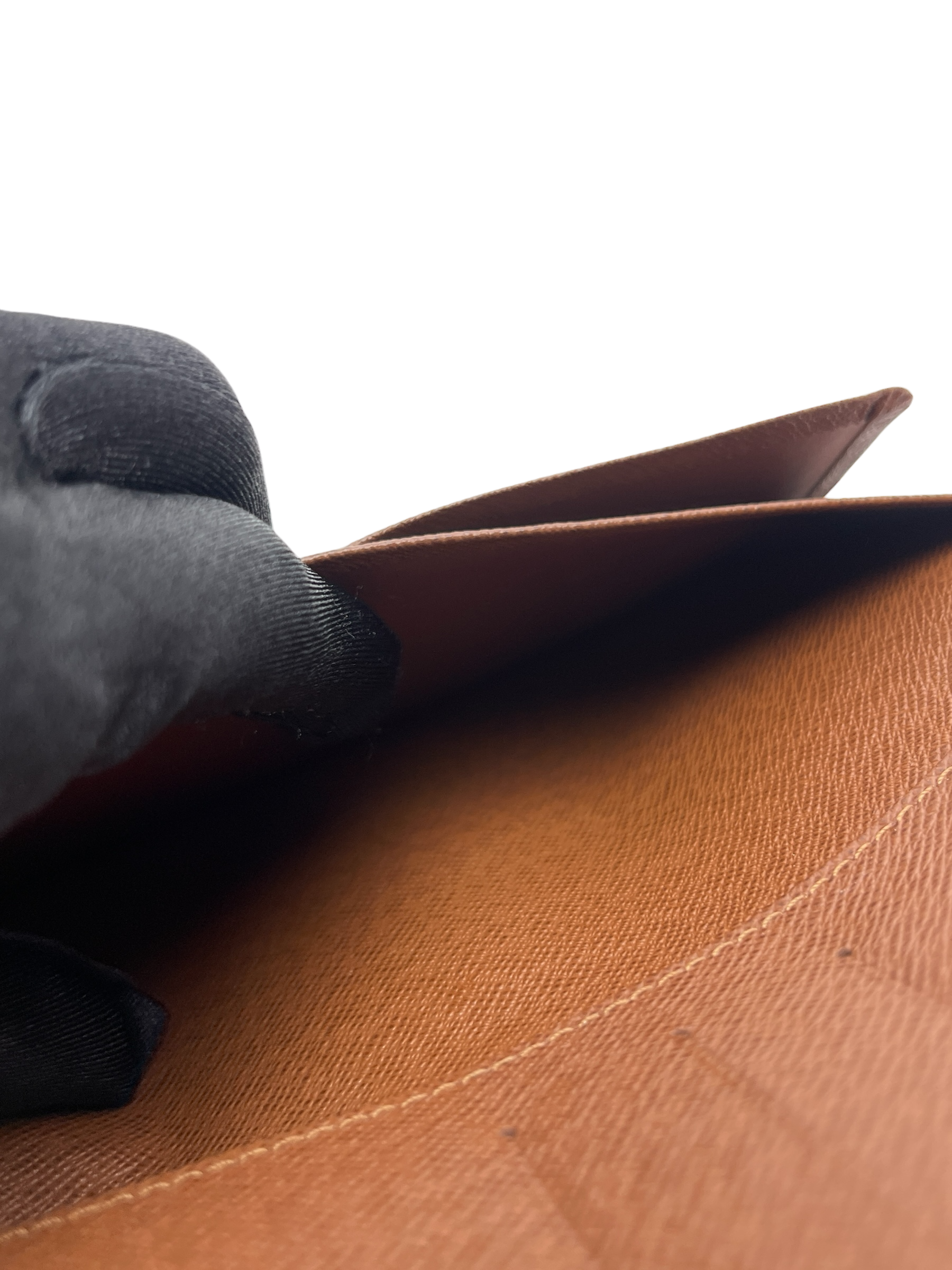 LOUIS VUITTON - Brown Brazza Monogram Long Wallet