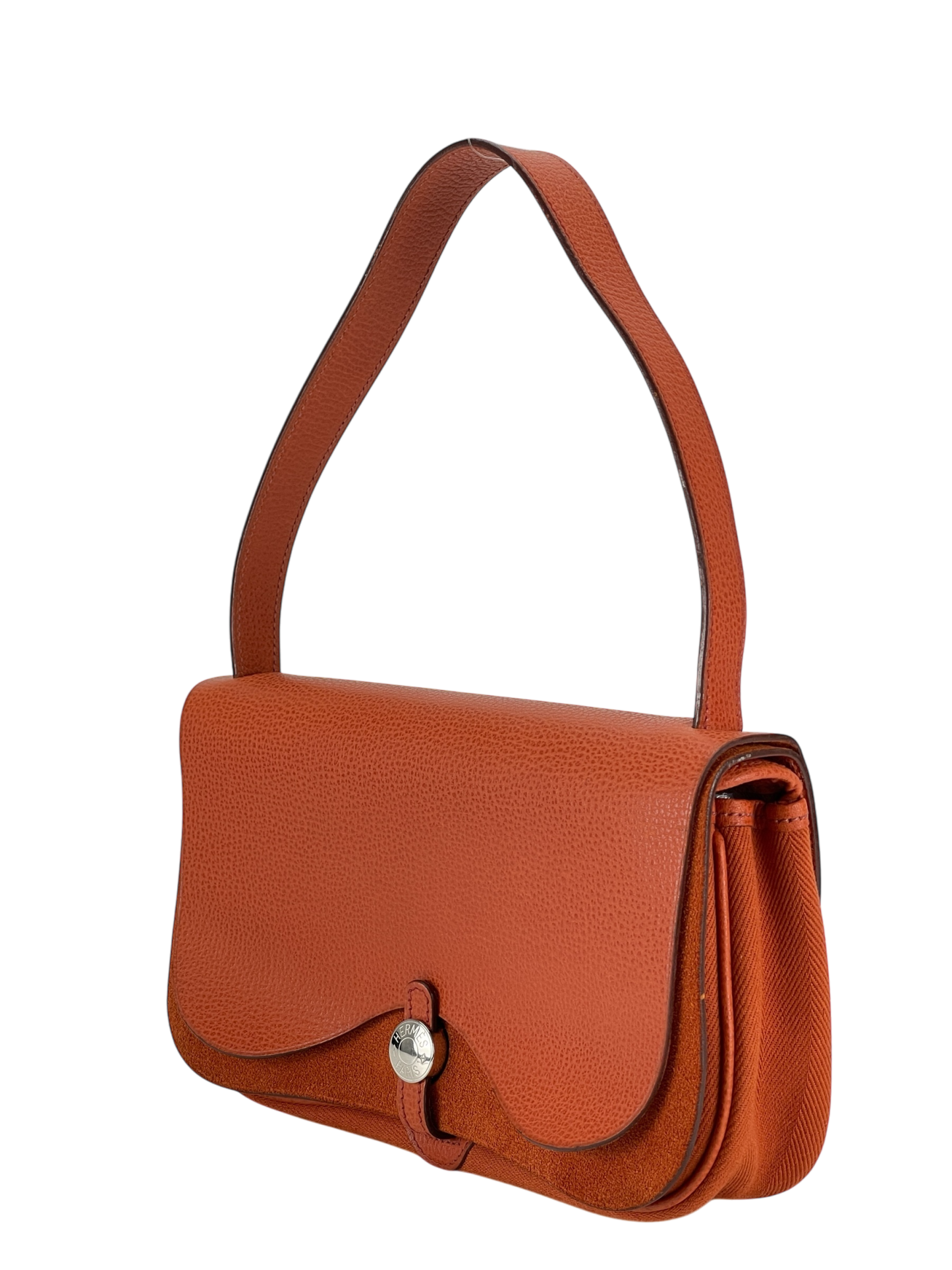 HERMES - 2005 Potiron Orange Colorado MM Shoulder Bag