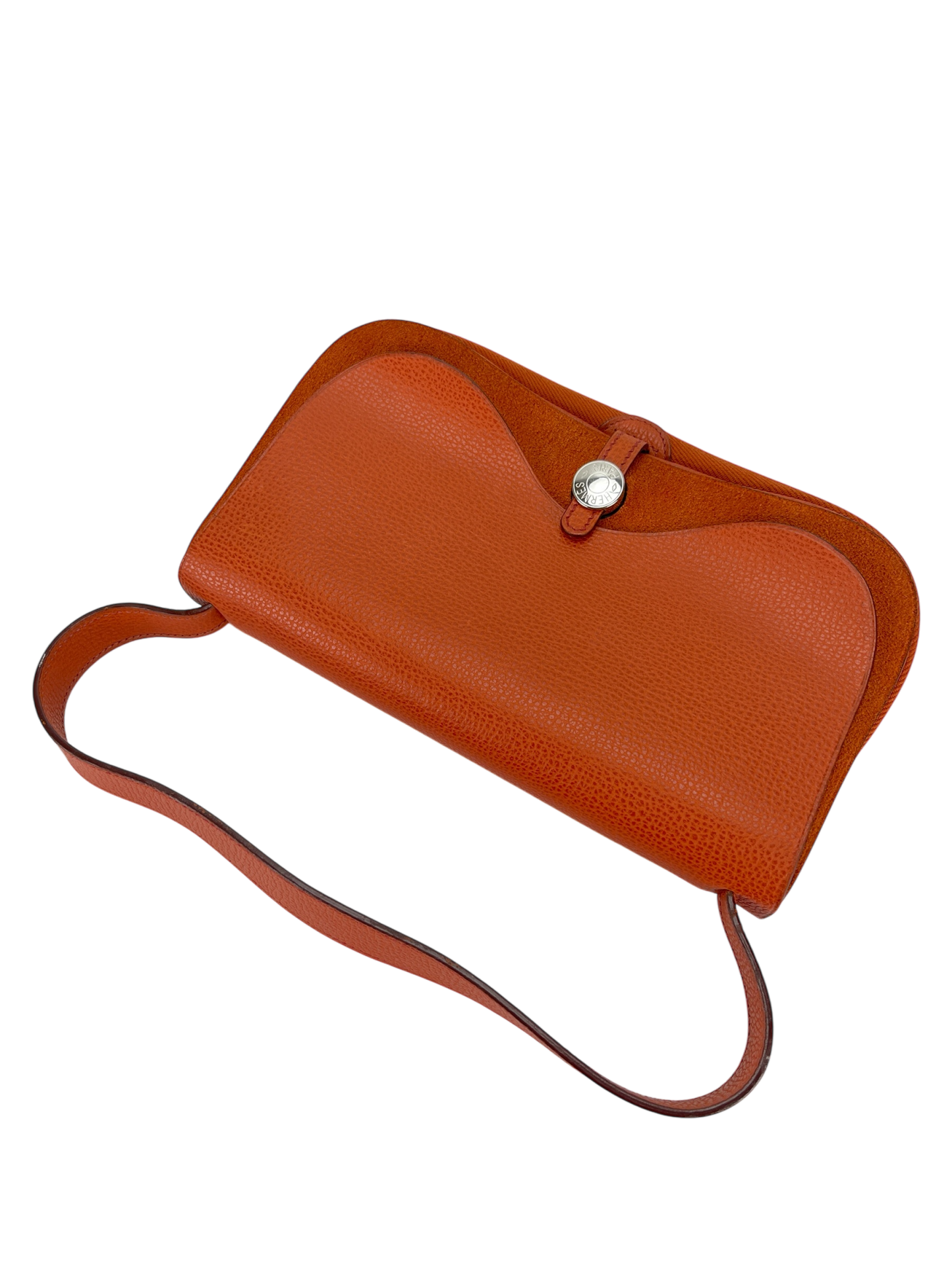 HERMES - 2005 Potiron Orange Colorado MM Shoulder Bag