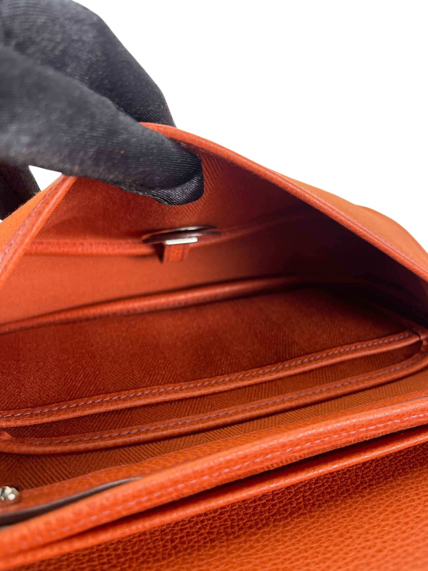HERMES - 2005 Potiron Orange Colorado MM Shoulder Bag