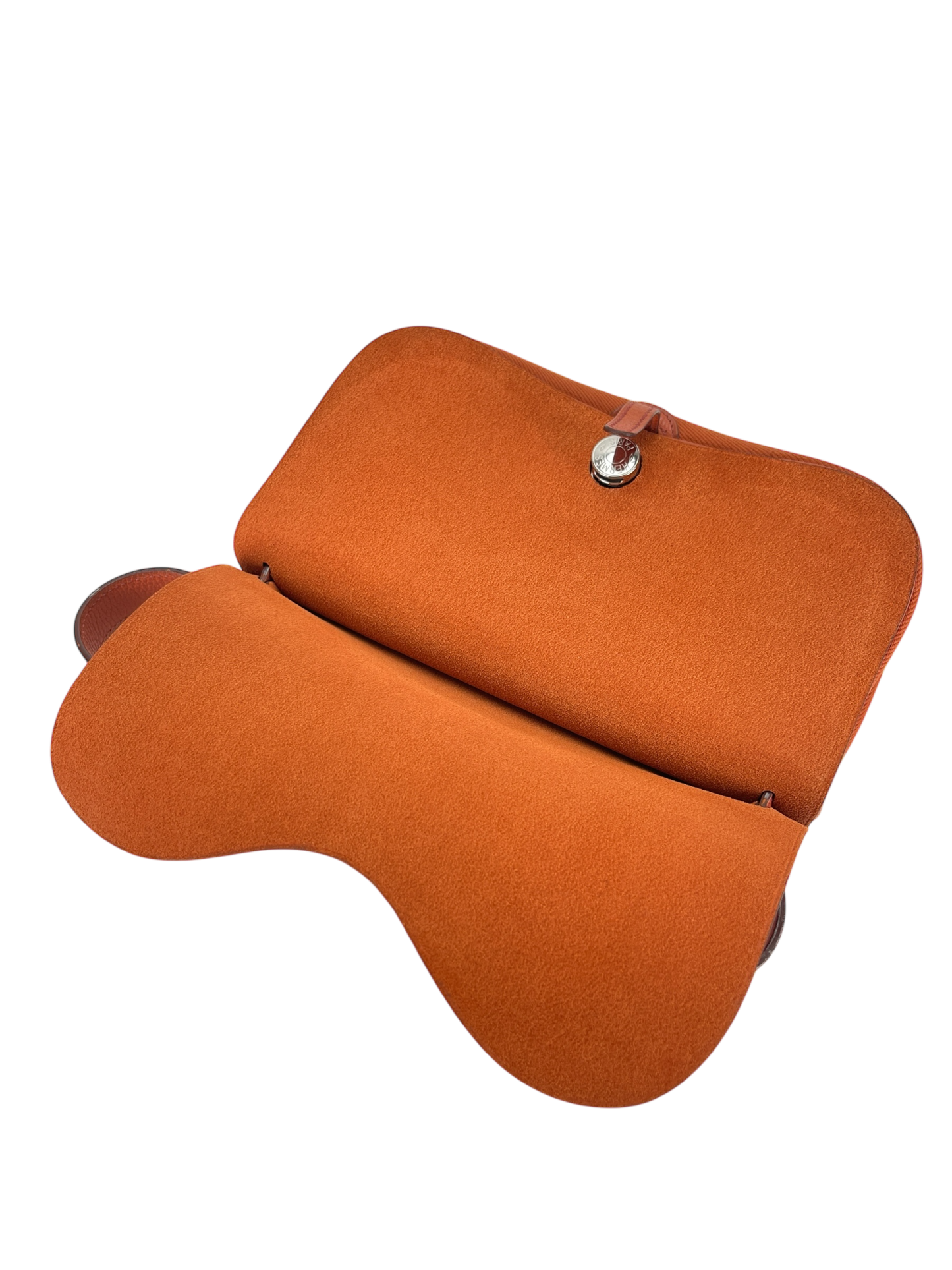 HERMES - 2005 Potiron Orange Colorado MM Shoulder Bag