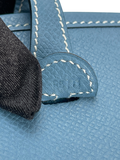 HERMES - Evelyne TPM Evelyne 16 Blue Jean Epsom Palladium Hardware