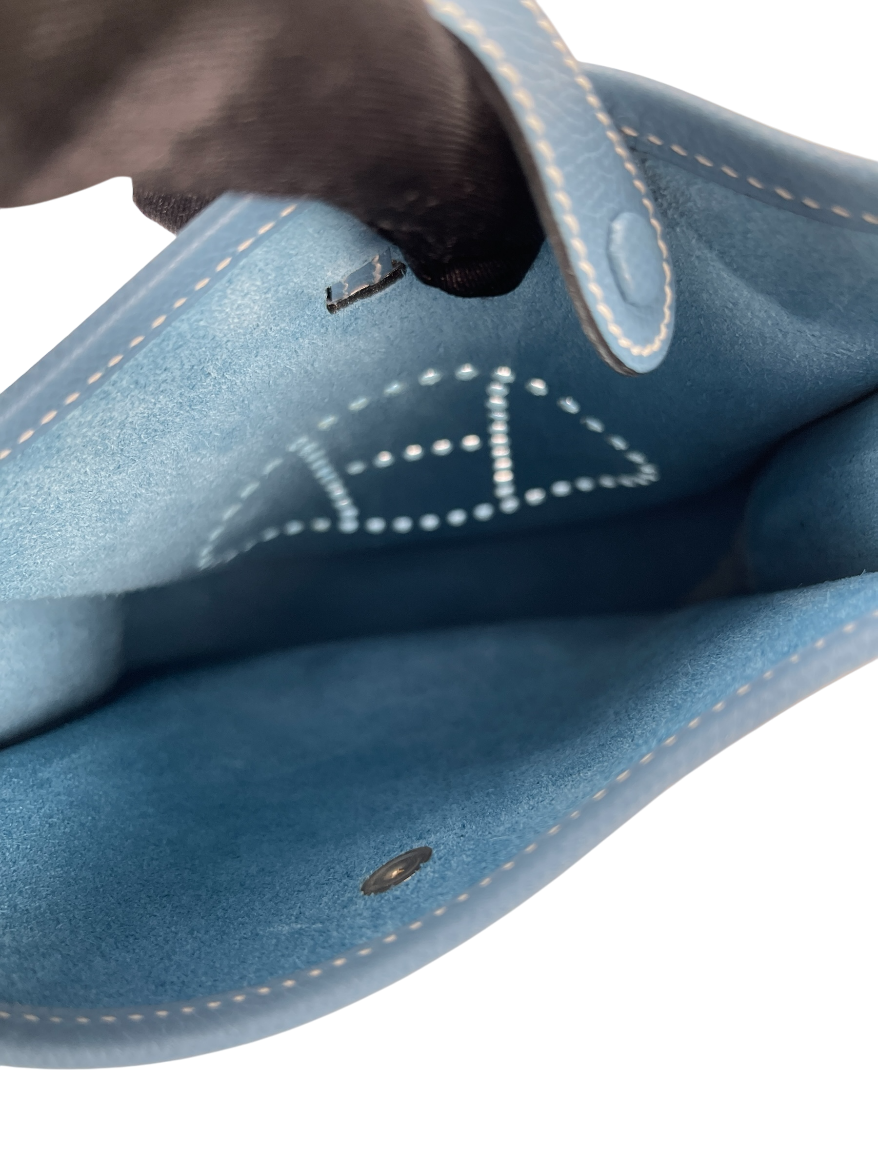 HERMES - Evelyne TPM Evelyne 16 Blue Jean Epsom Palladium Hardware