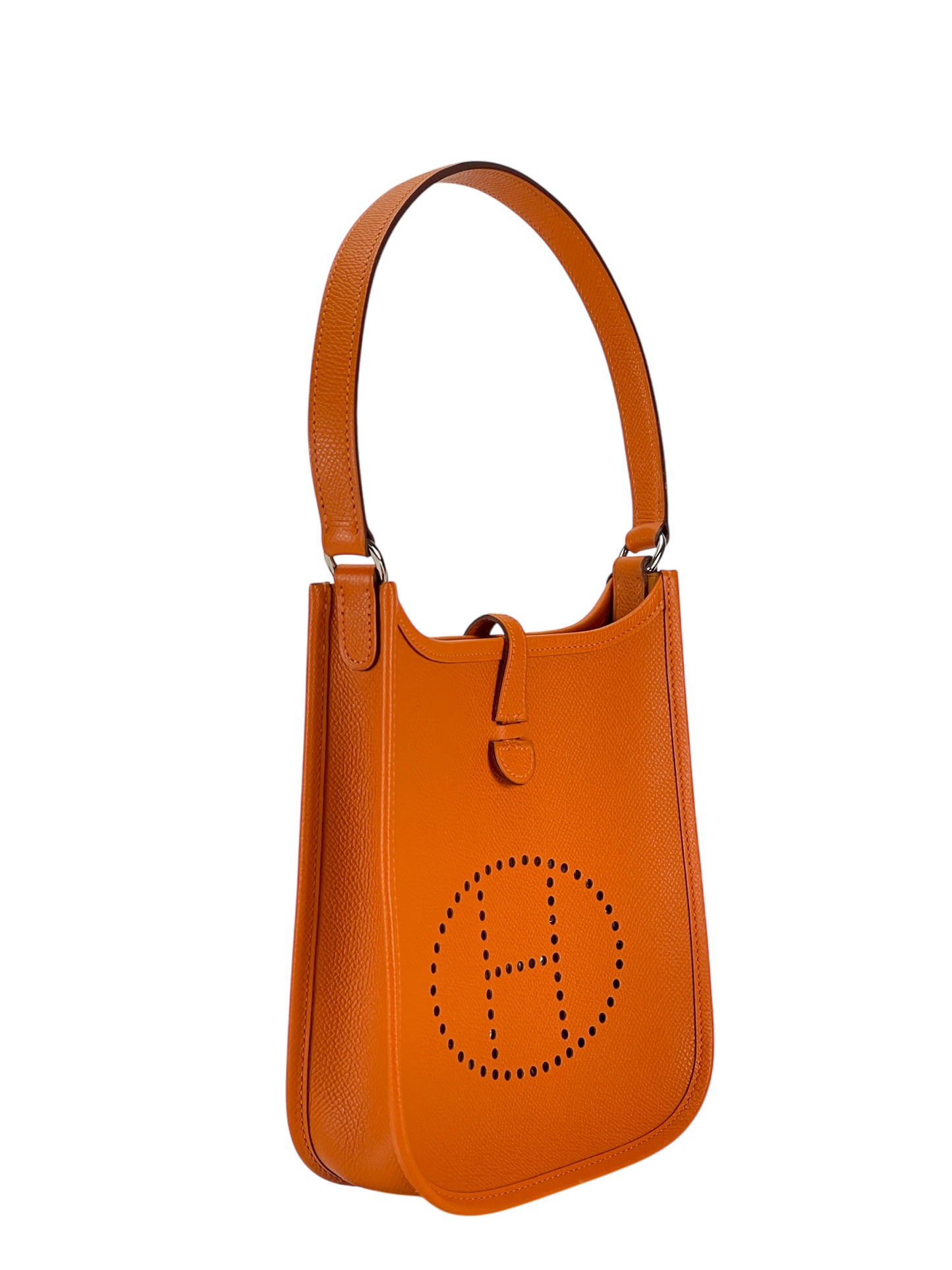 HERMES - Evelyne TPM Evelyne 16 Orange Epsom Palladium Hardware