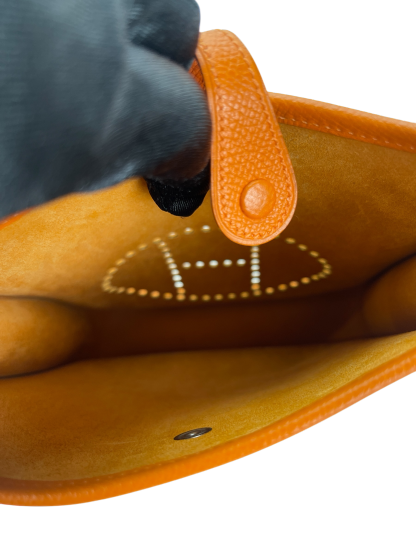 HERMES - Evelyne TPM Evelyne 16 Orange Epsom Palladium Hardware