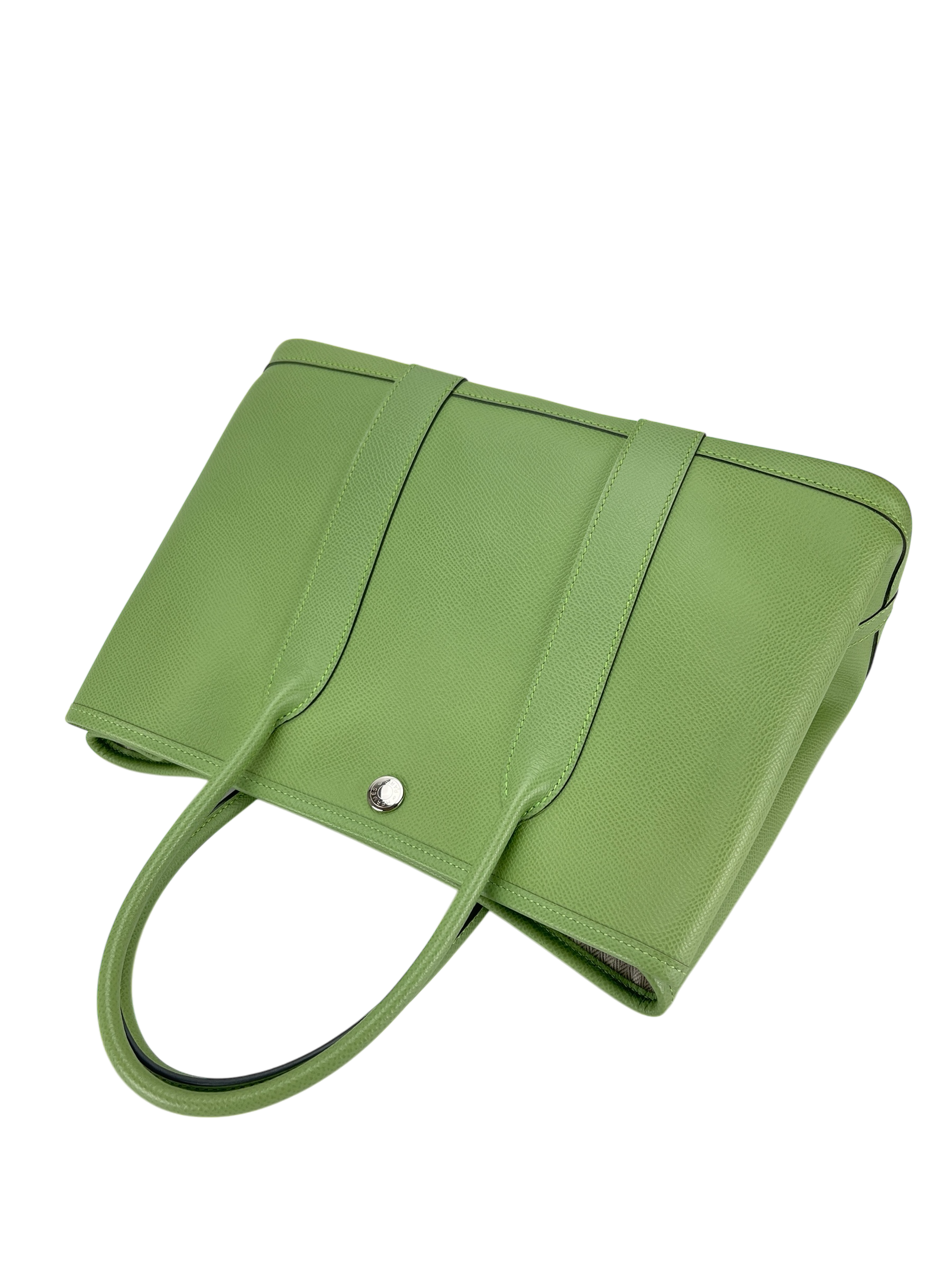 HERMES - Garden Party TPM 30 Vert Criquet Epsom