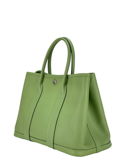 HERMES - Garden Party TPM 30 Vert Criquet Epsom