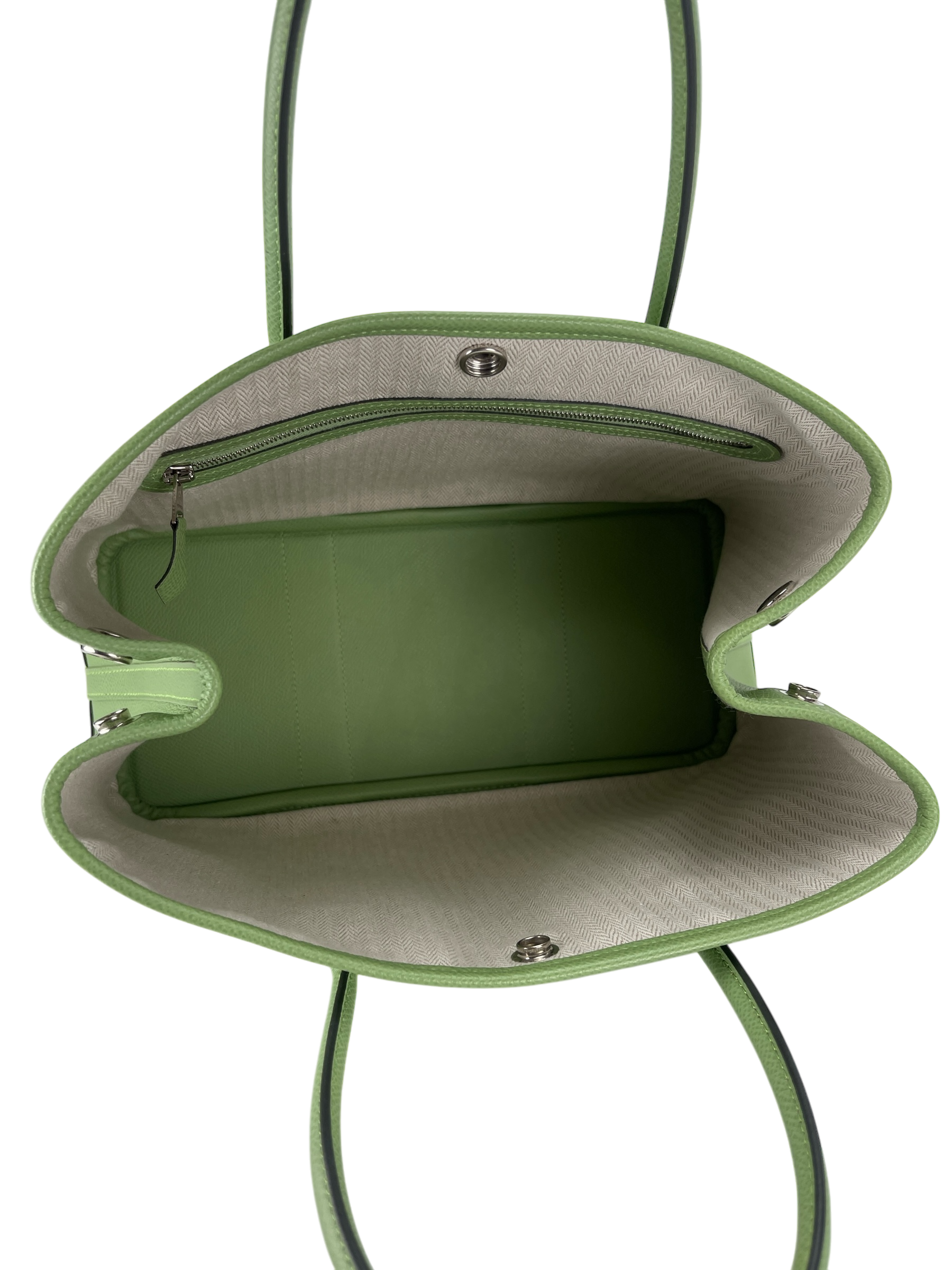 HERMES - Garden Party TPM 30 Vert Criquet Epsom