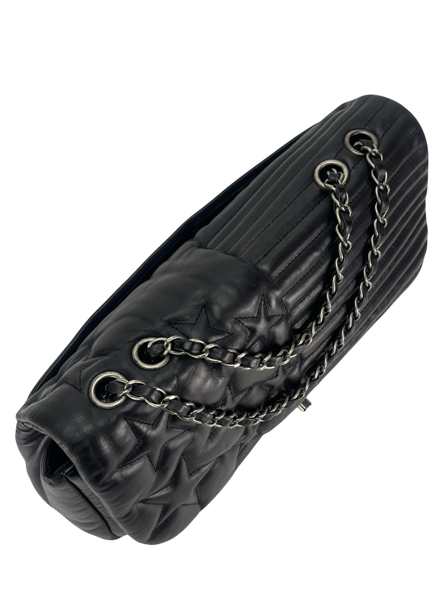 CHANEL - Black Lambskin Quilted Paris Dallas Single Flap Bag