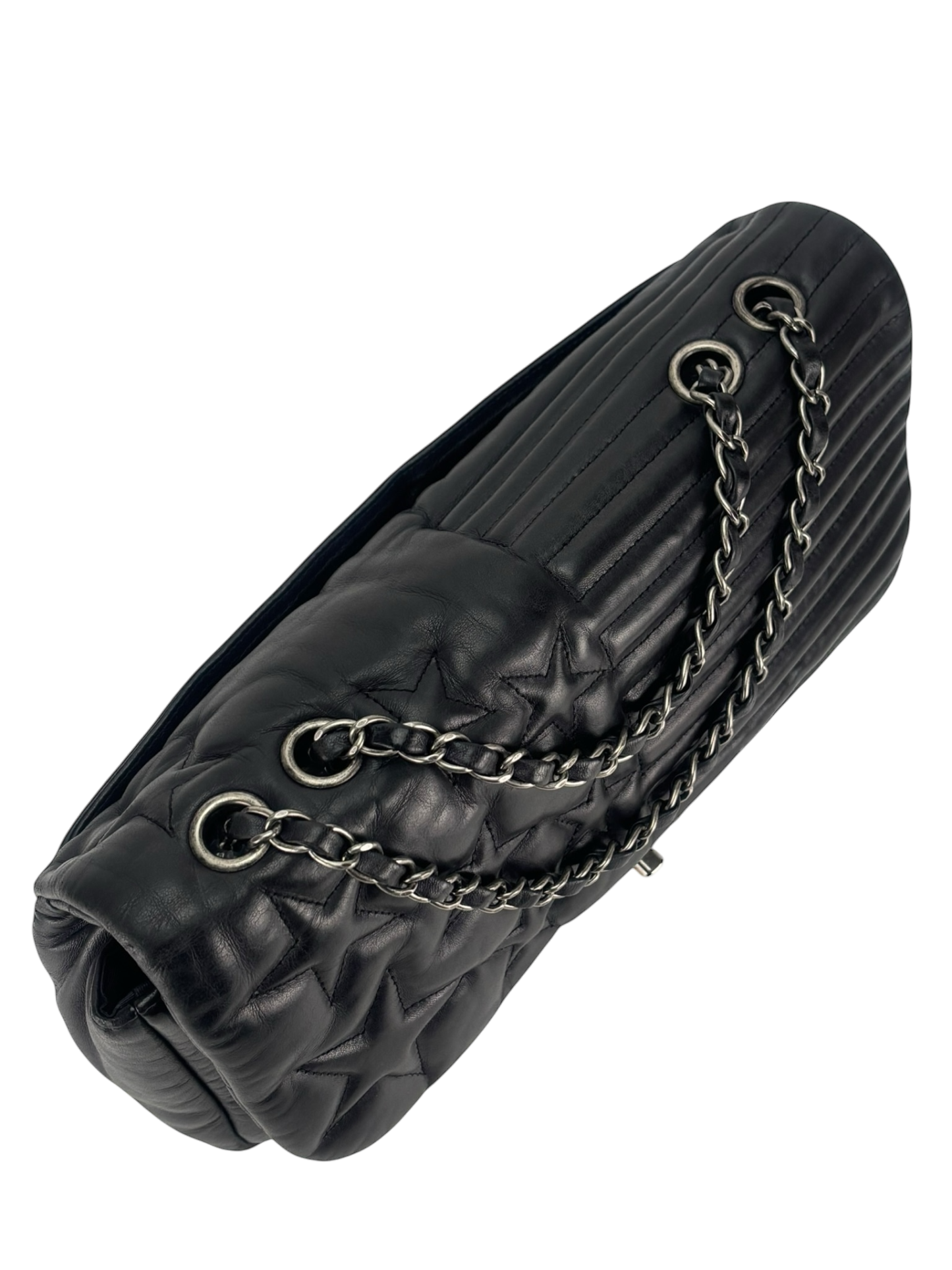 CHANEL - Black Lambskin Quilted Paris Dallas Single Flap Bag