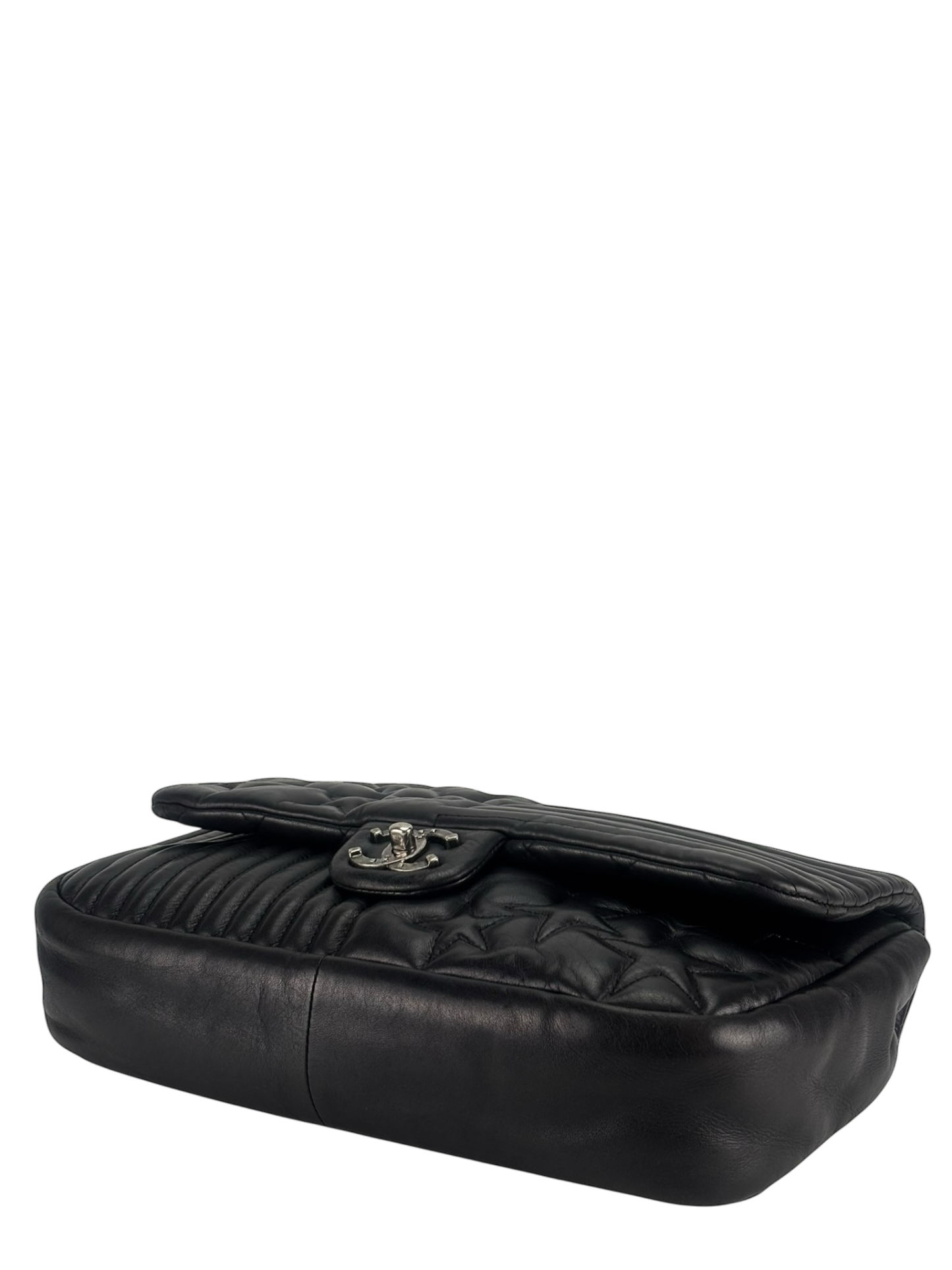 CHANEL - Black Lambskin Quilted Paris Dallas Single Flap Bag