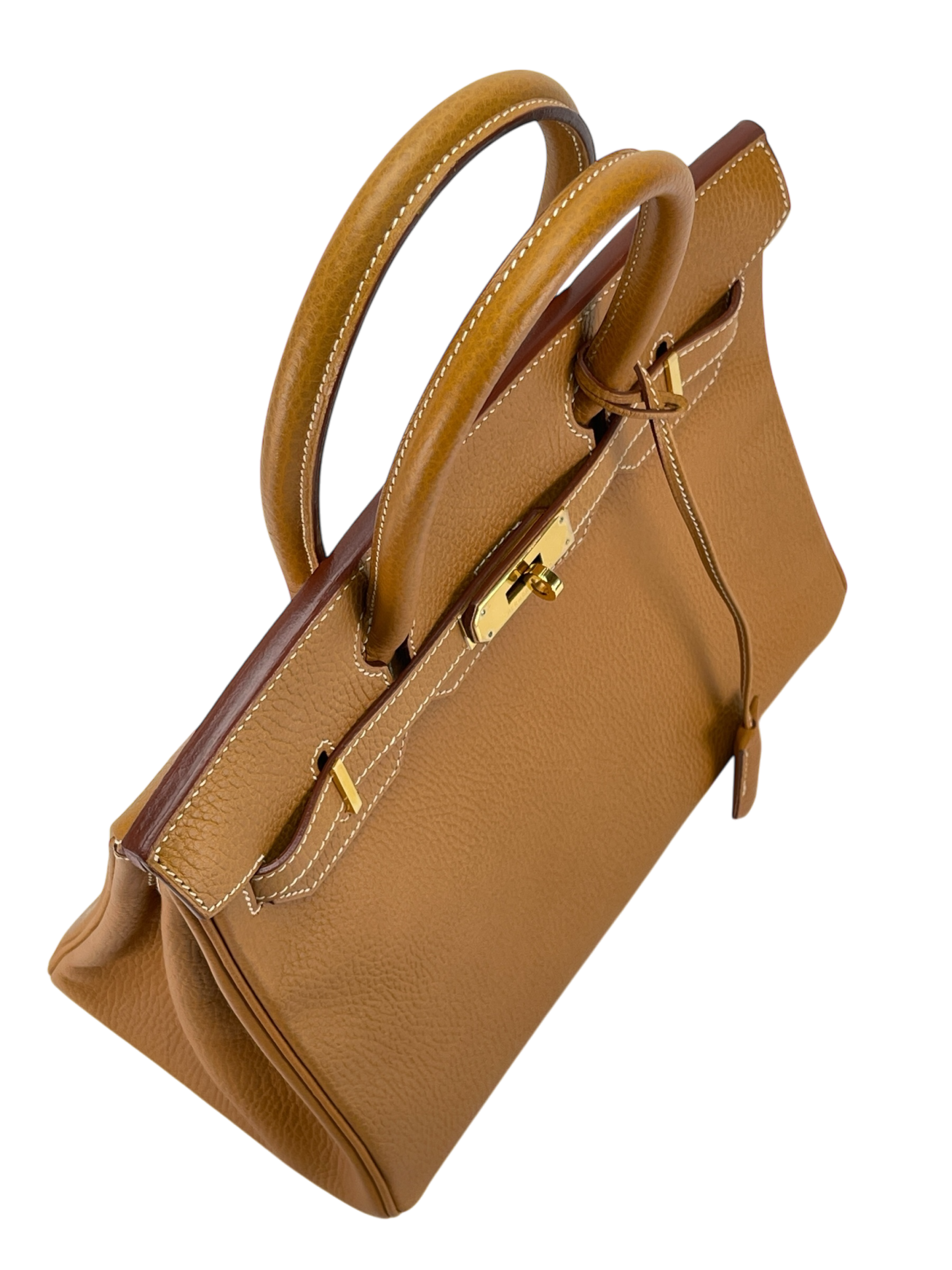HERMES - Birkin 30 Natural Vachette Ardennes Gold Hardware