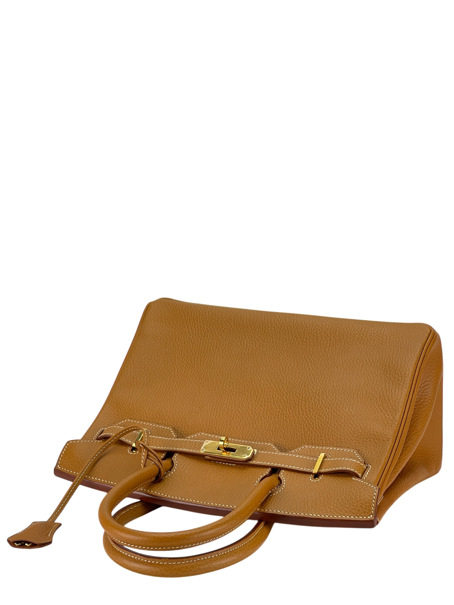 HERMES - Birkin 30 Natural Vachette Ardennes Gold Hardware