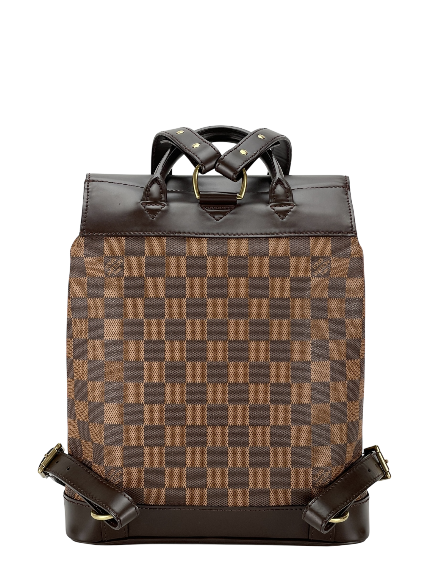 LOUIS VUITTON - Brown Damier Ebene Soho Backpack