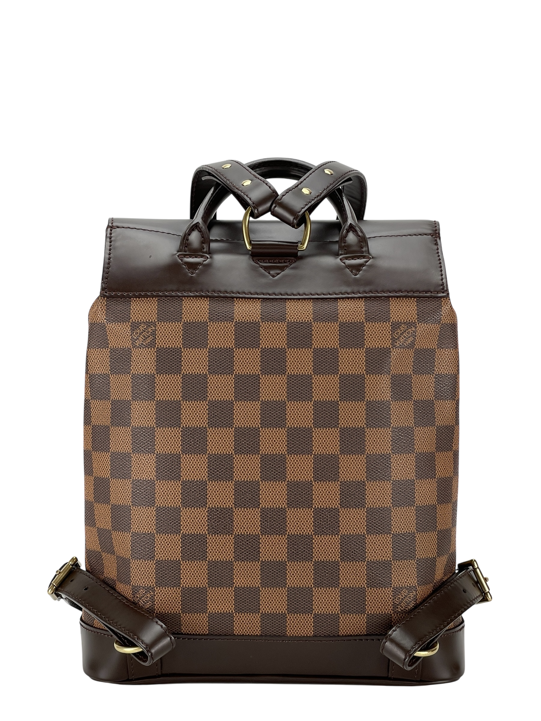 LOUIS VUITTON - Brown Damier Ebene Soho Backpack