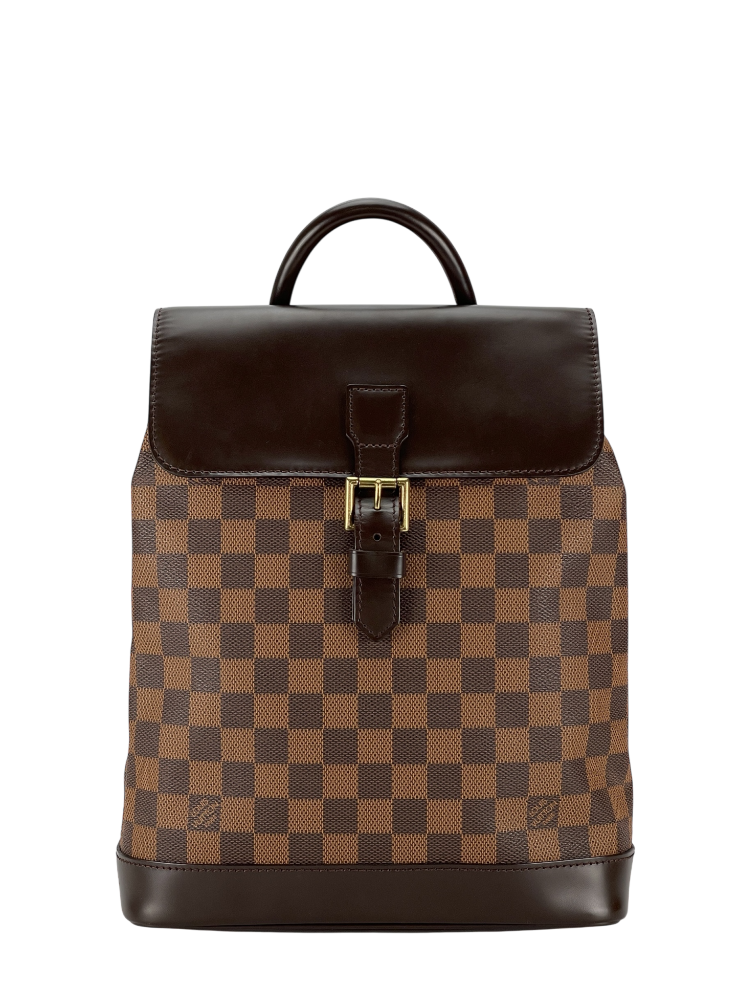 LOUIS VUITTON - Brown Damier Ebene Soho Backpack