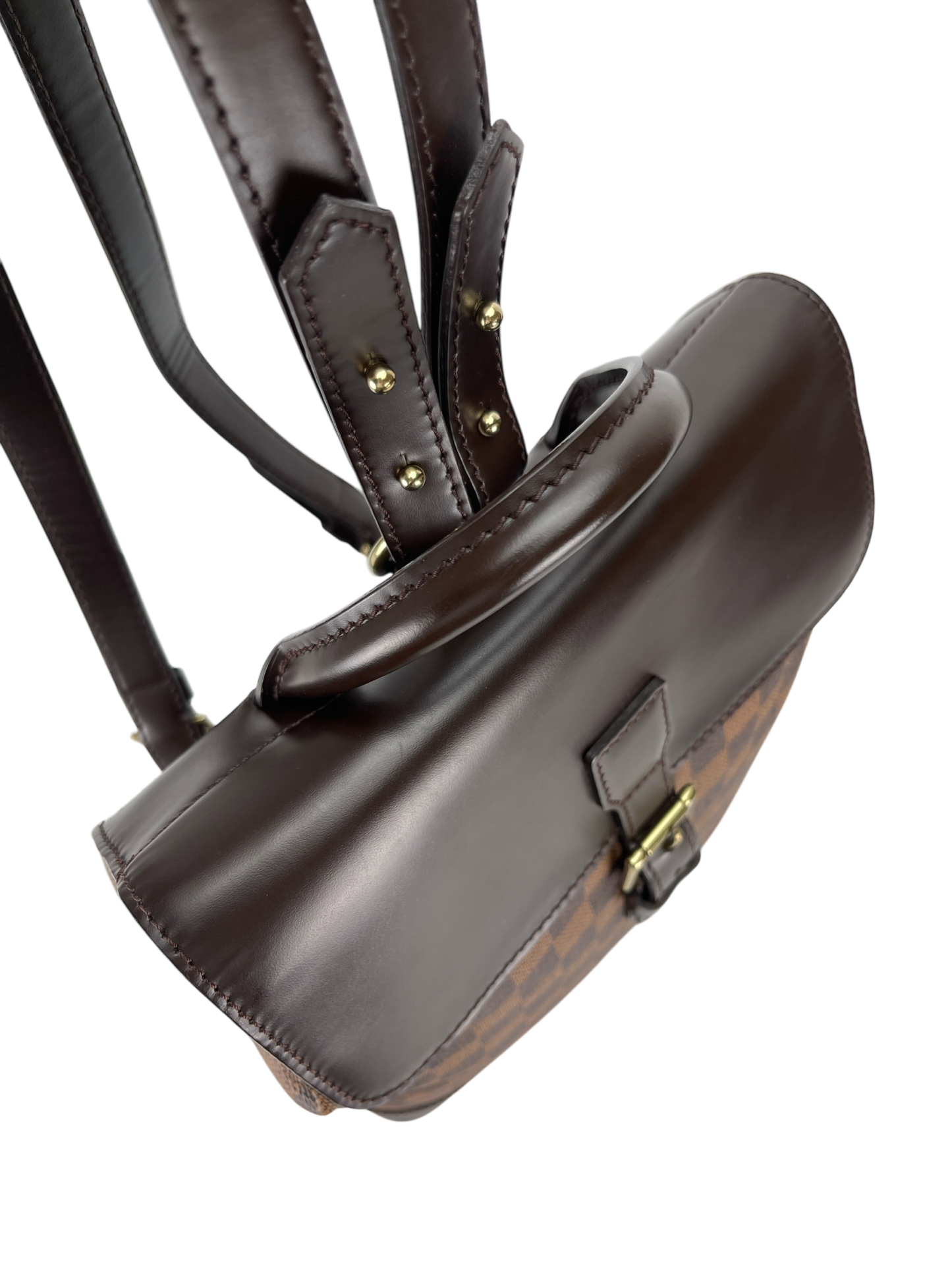 LOUIS VUITTON - Brown Damier Ebene Soho Backpack
