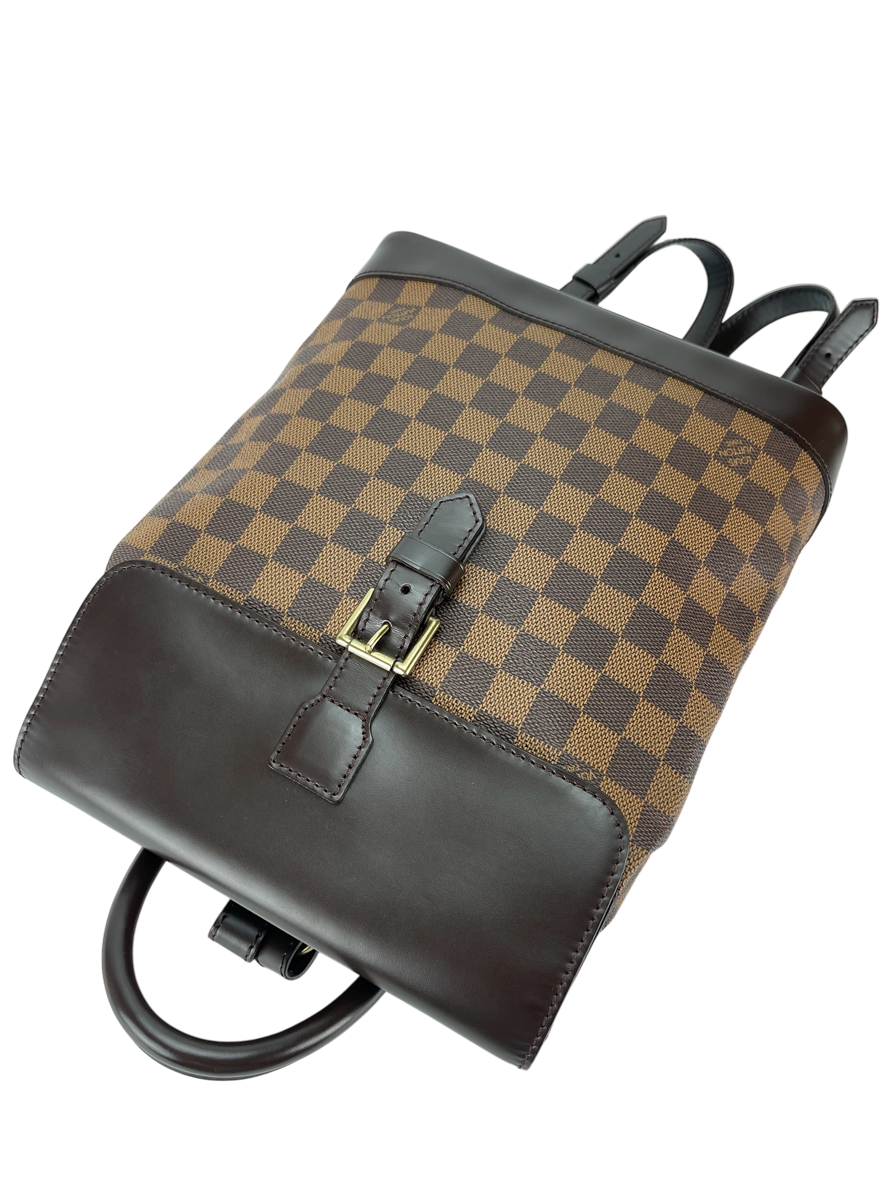 LOUIS VUITTON - Brown Damier Ebene Soho Backpack