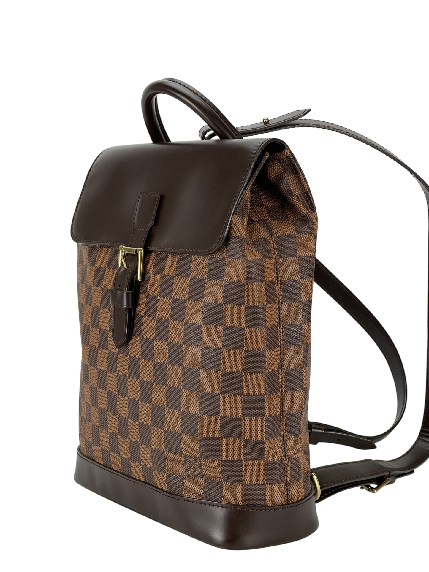LOUIS VUITTON - Brown Damier Ebene Soho Backpack