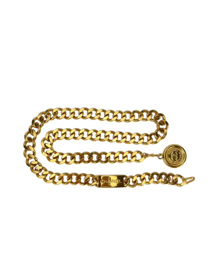 CHANEL -  Vintage Gold Coin Belt