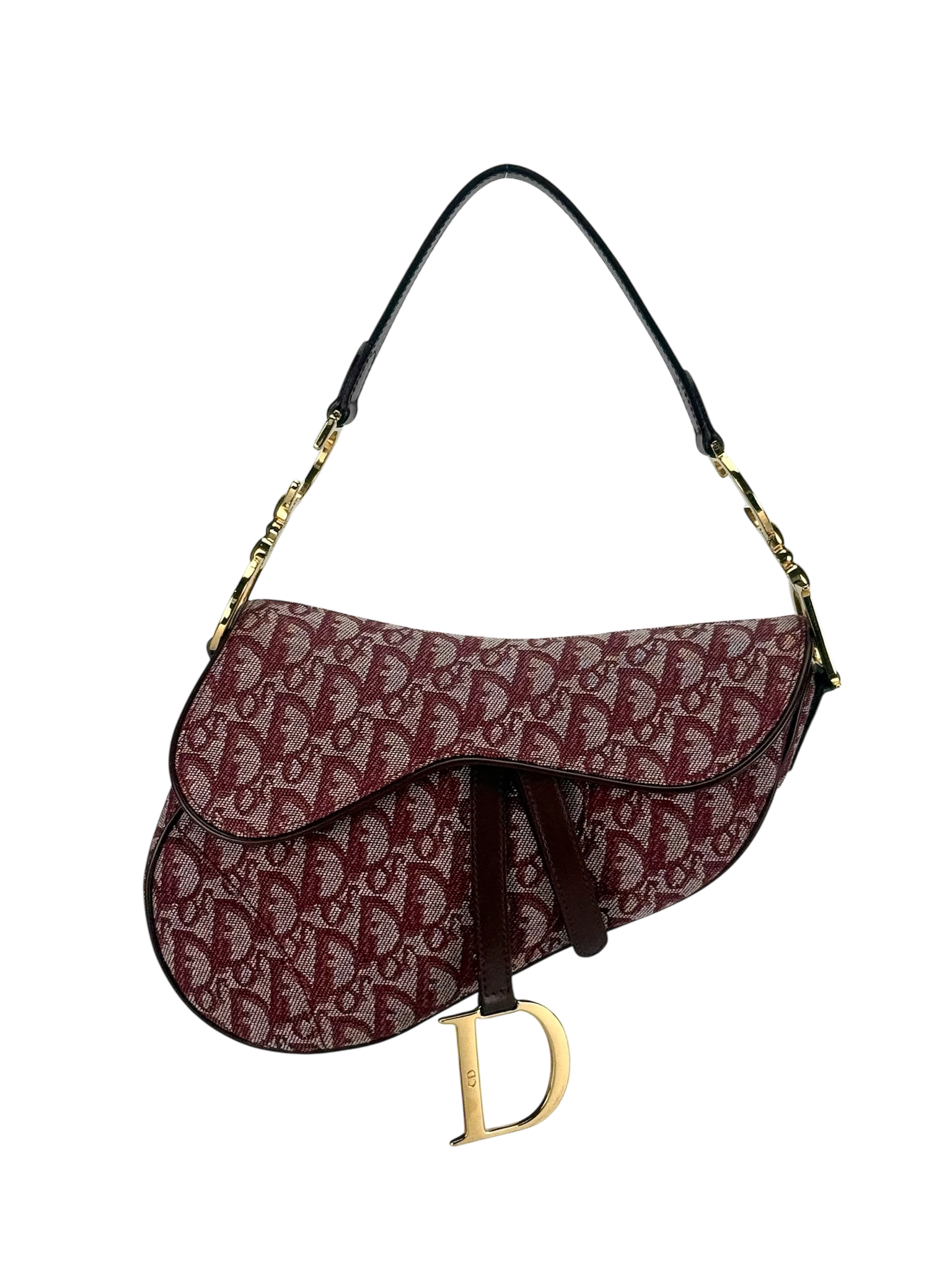 CHRISTIAN DIOR - Red Trotter Saddle Handbag