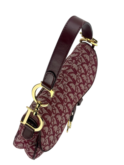 CHRISTIAN DIOR - Red Trotter Saddle Handbag