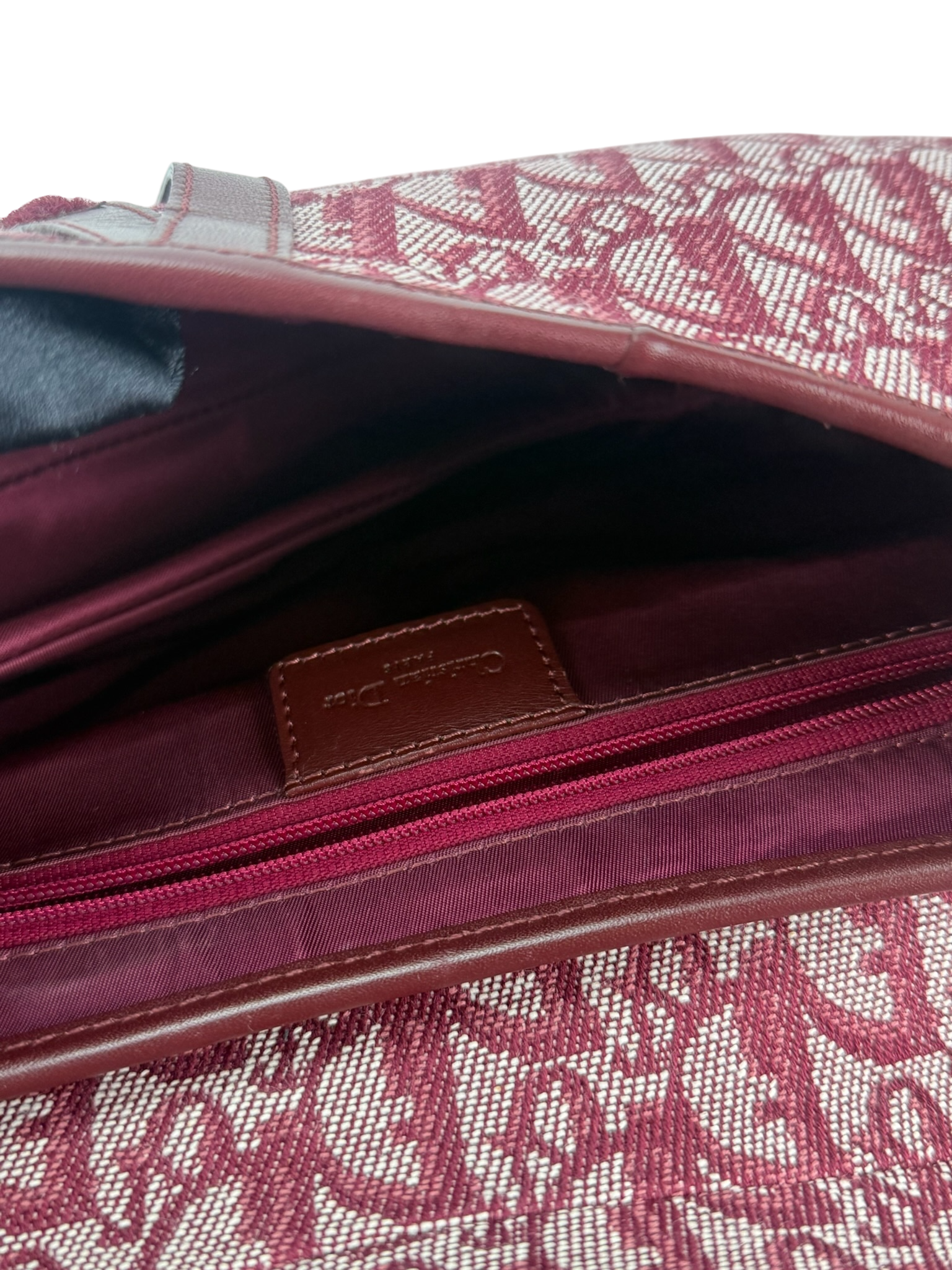 CHRISTIAN DIOR - Red Trotter Saddle Handbag