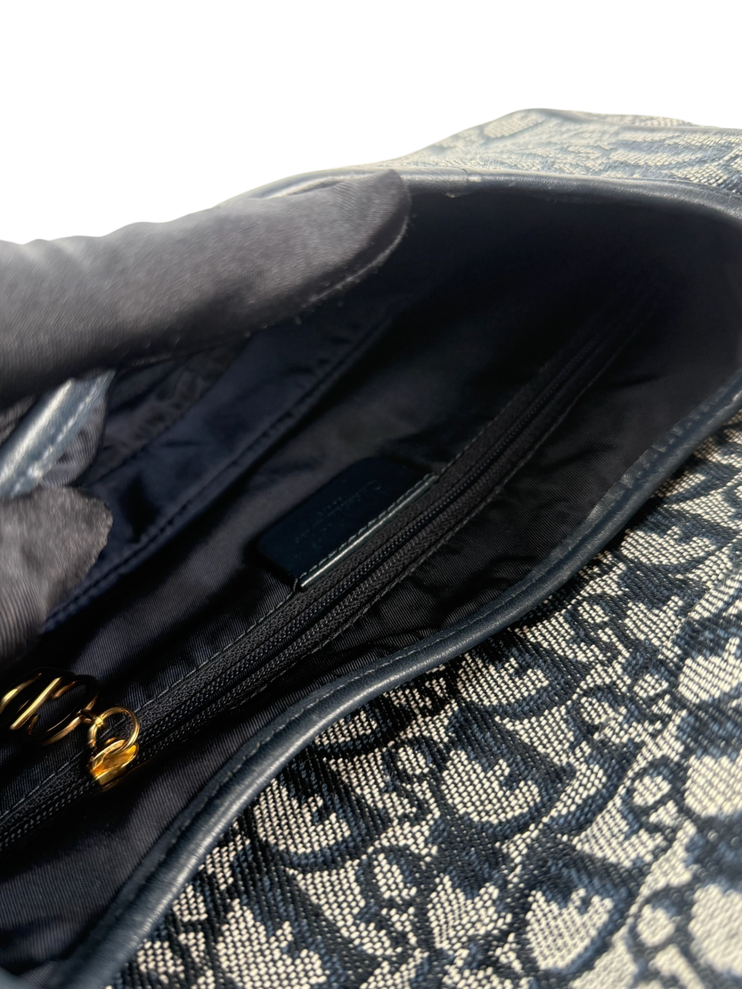 CHRISTIAN DIOR - Canvas Trotter Double Saddle Bag Handbag