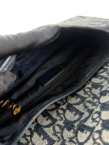 CHRISTIAN DIOR - Canvas Trotter Double Saddle Bag Handbag