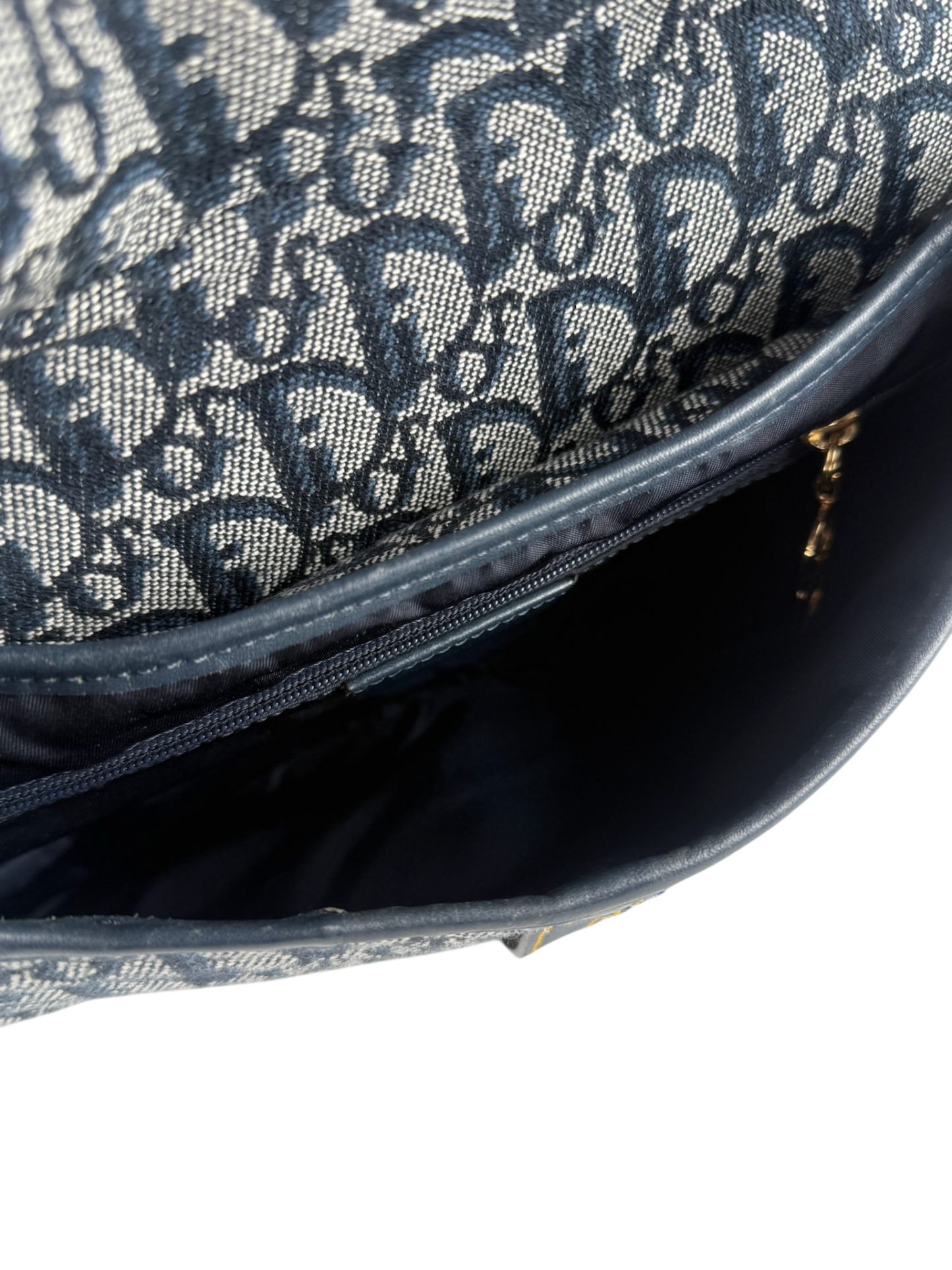 CHRISTIAN DIOR - Canvas Trotter Double Saddle Bag Handbag