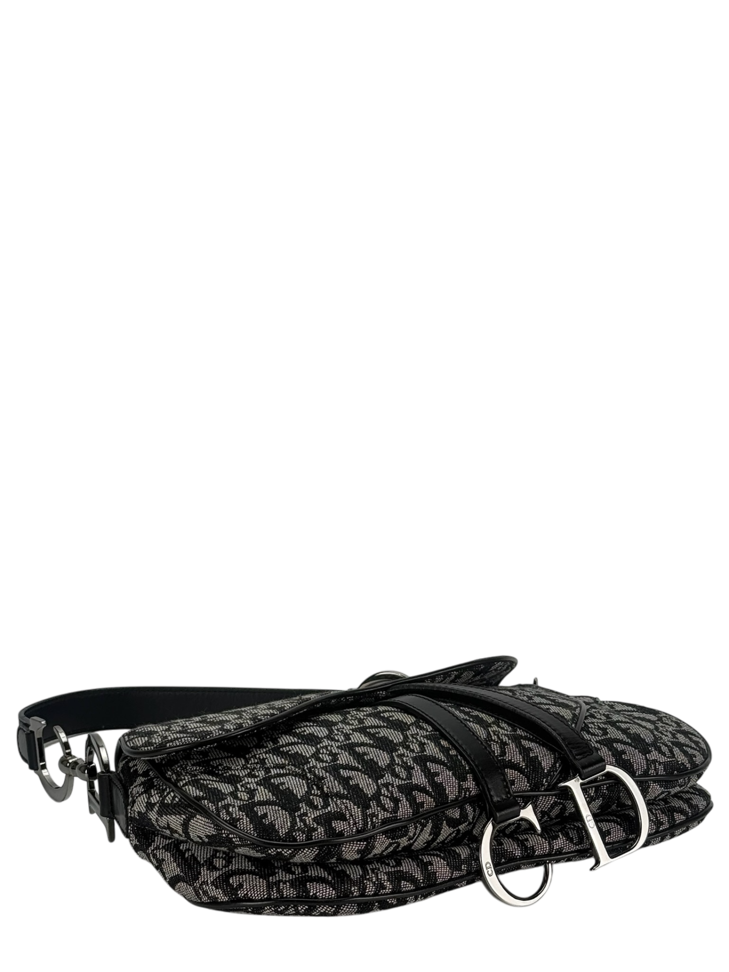 CHRISTIAN DIOR - Canvas Trotter Double Saddle Bag Handbag