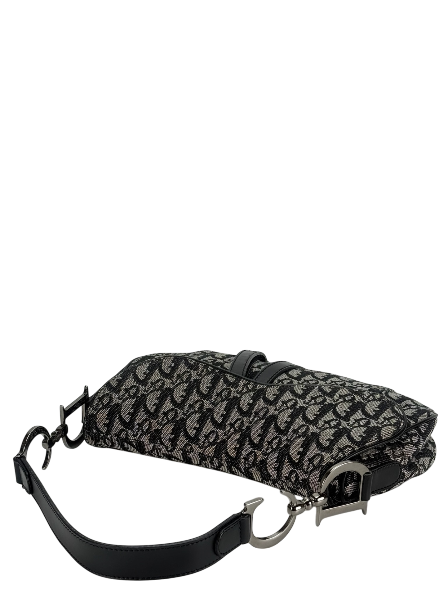 CHRISTIAN DIOR - Canvas Trotter Double Saddle Bag Handbag