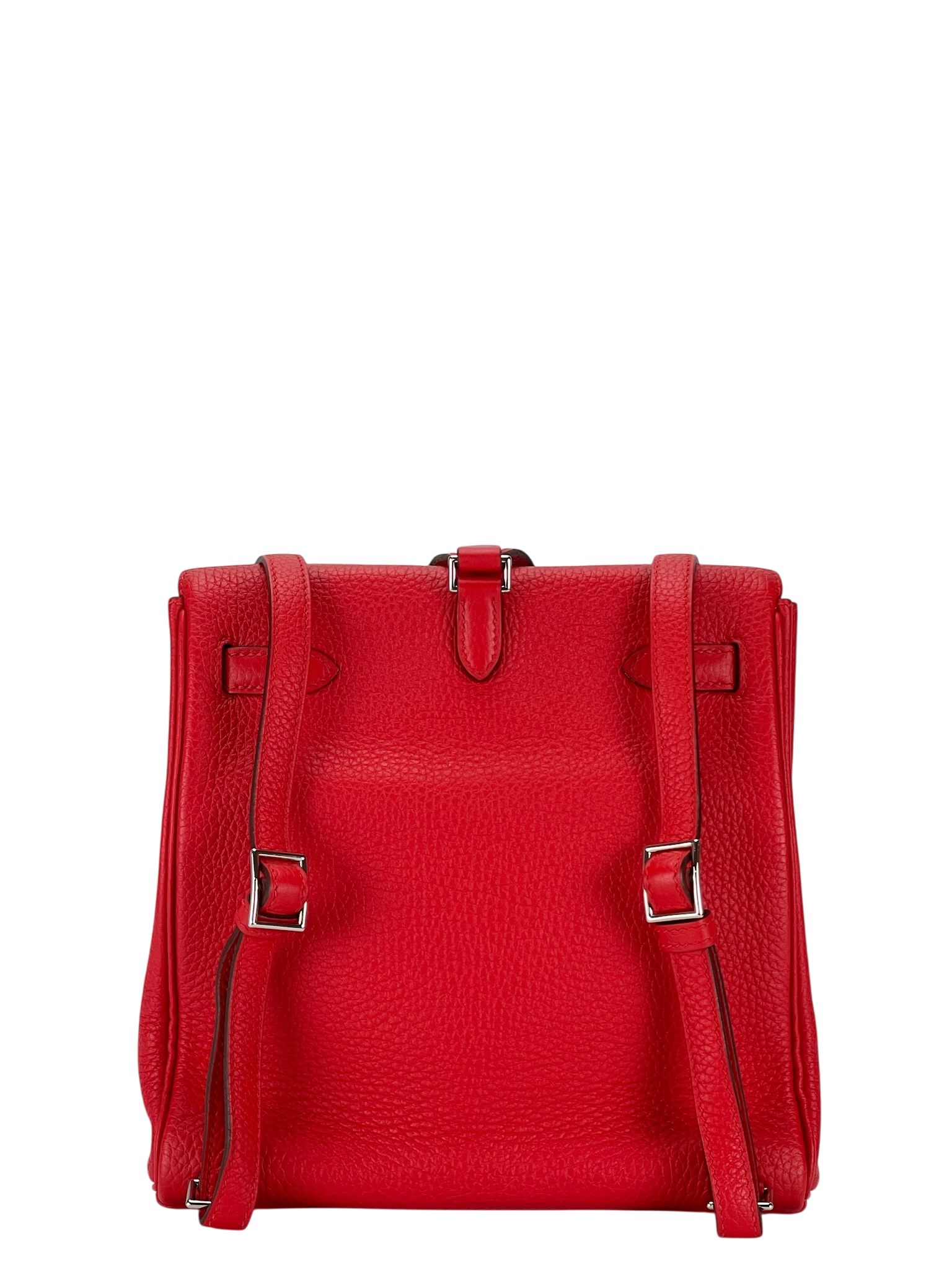 HERMES - Kelly Ado S3 Rouge coeur Tourillon Clemence Sliver Hardware