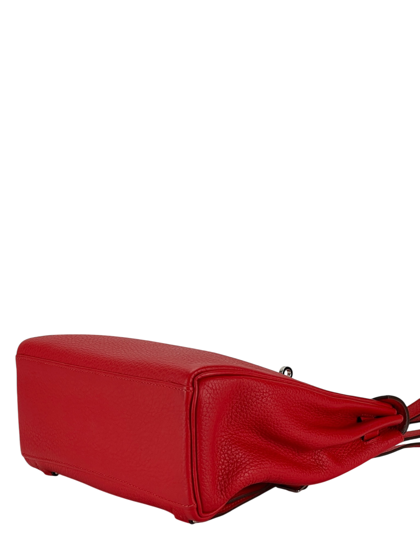 HERMES - Kelly Ado S3 Rouge coeur Tourillon Clemence Sliver Hardware