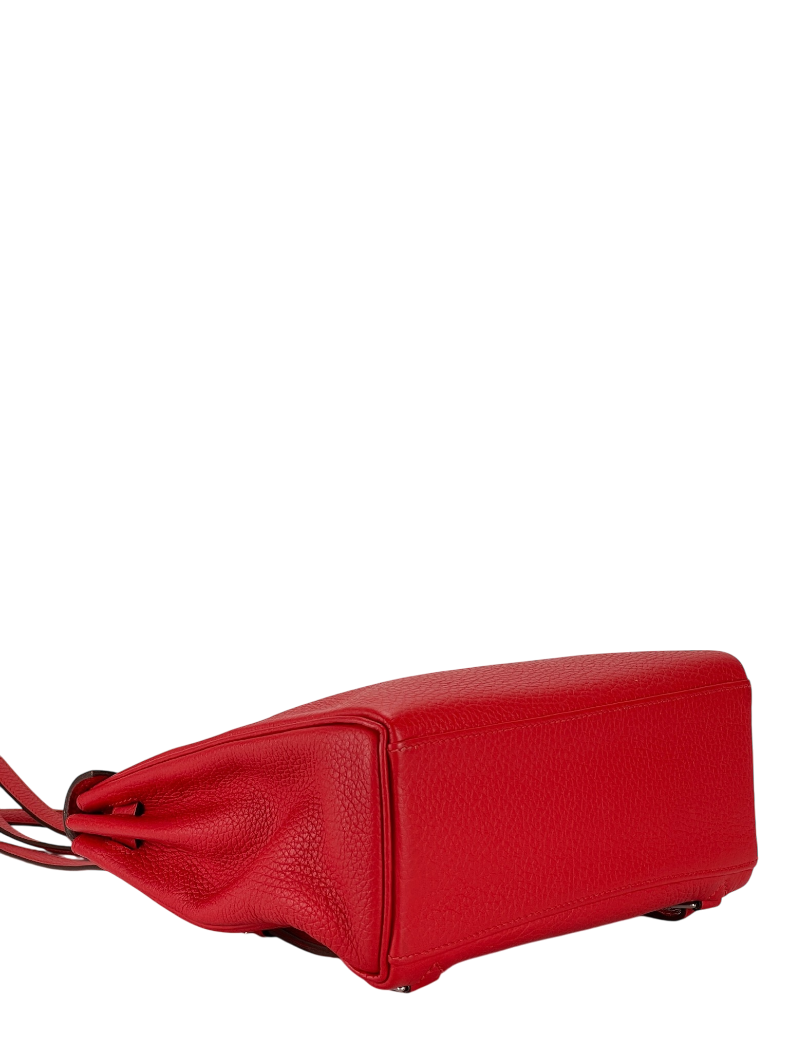 HERMES - Kelly Ado S3 Rouge coeur Tourillon Clemence Sliver Hardware