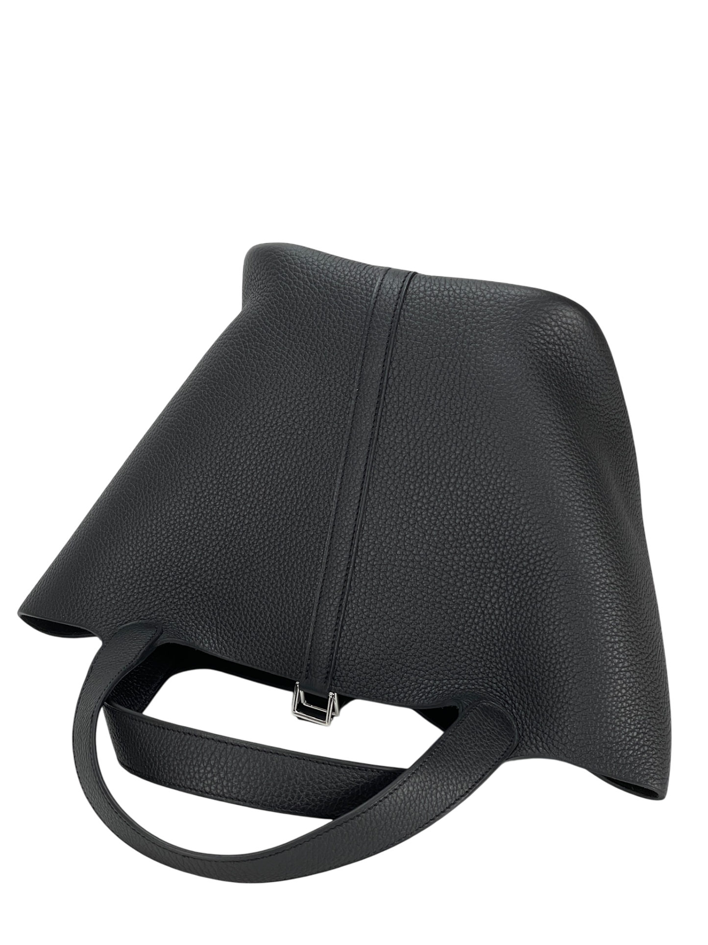 HERMES - Picotin 22 PM Black Tourillon Clemence Palladium Hardware