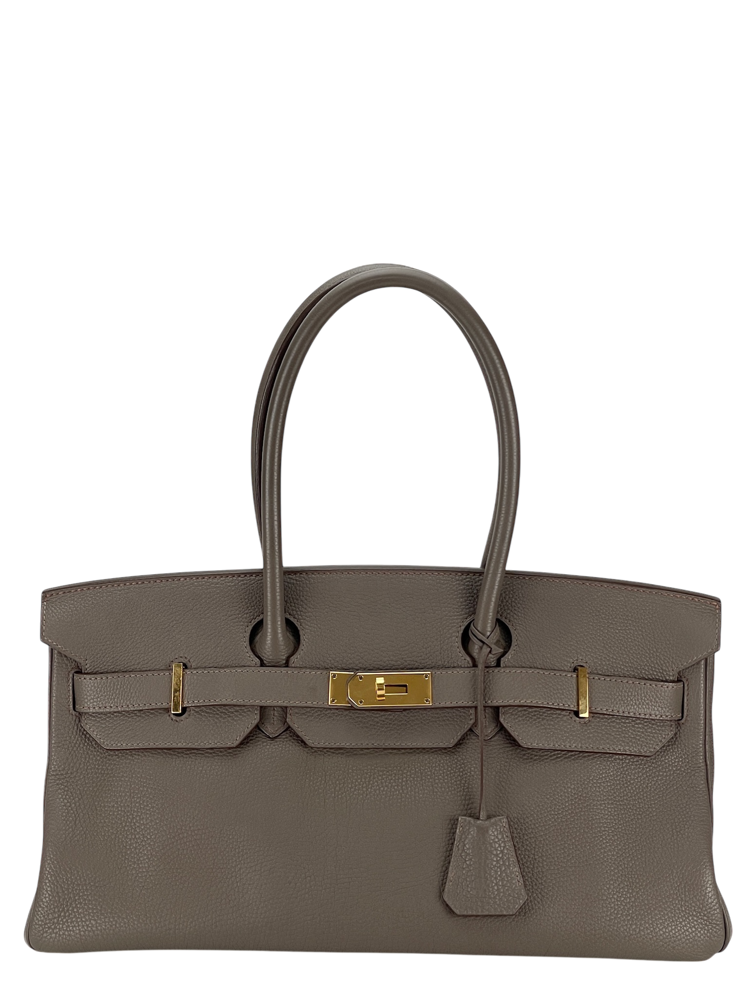 HERMES - Shoulder Birkin M8 Gris Asphalte Togo Gold Hardware