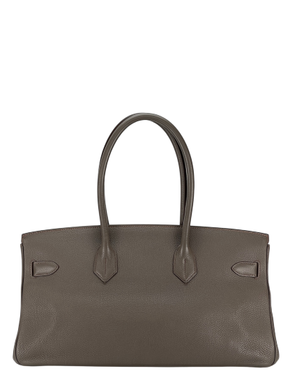 HERMES - Shoulder Birkin M8 Gris Asphalte Togo Gold Hardware