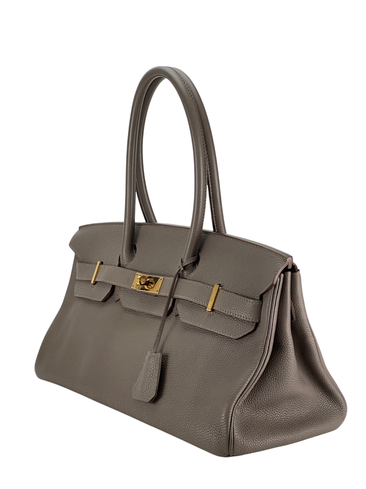 HERMES - Shoulder Birkin M8 Gris Asphalte Togo Gold Hardware