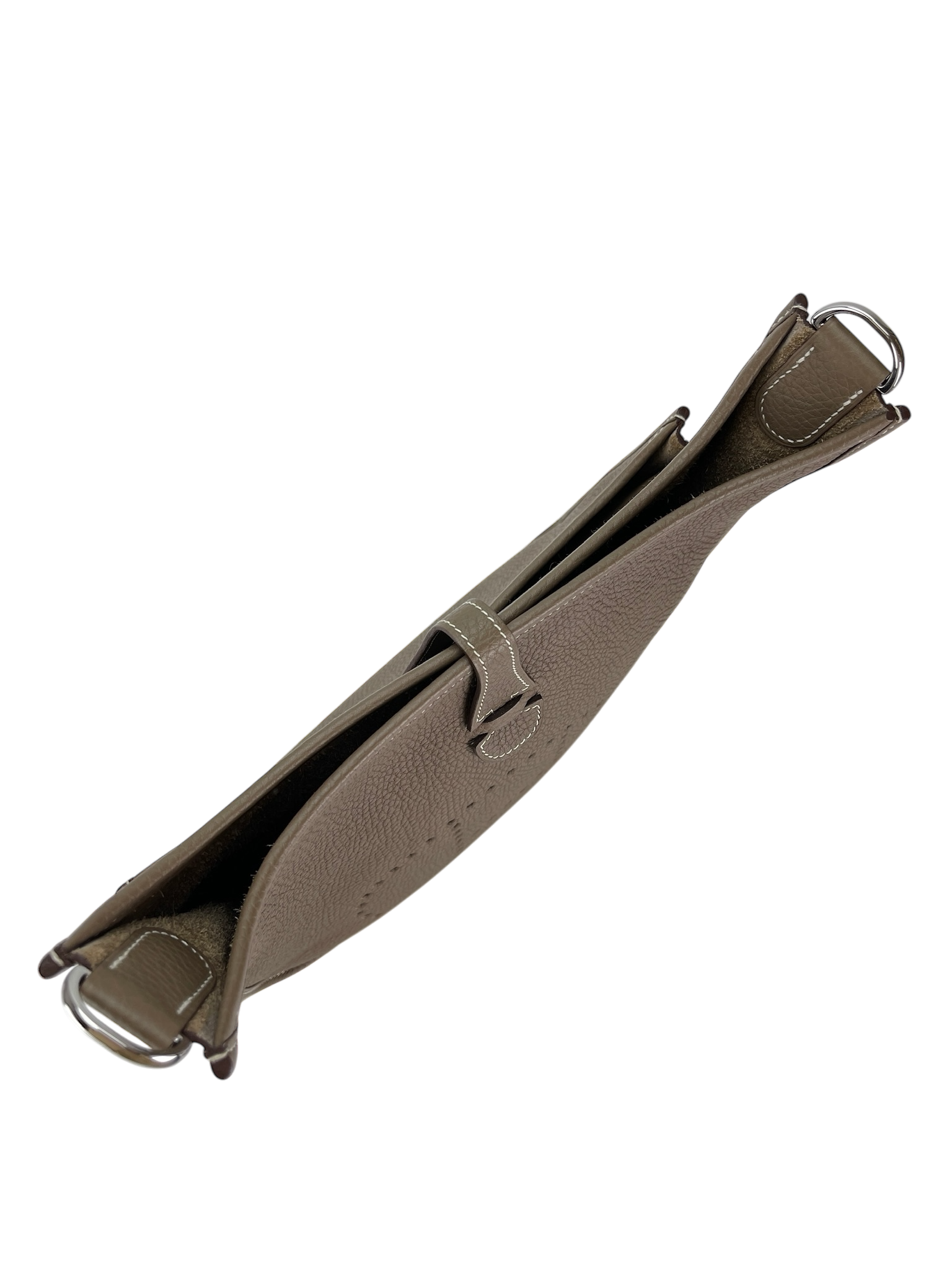 HERMES - Evelyne PM Etoupe Tourillon Clemence Palladium Hardware